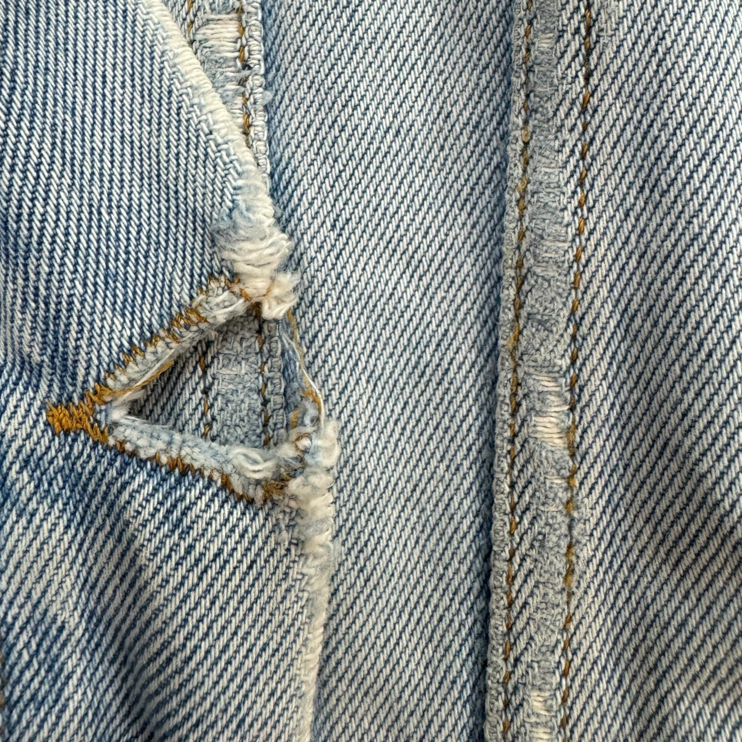 Off-White Temperature Denim Jacket Light Washed Blue