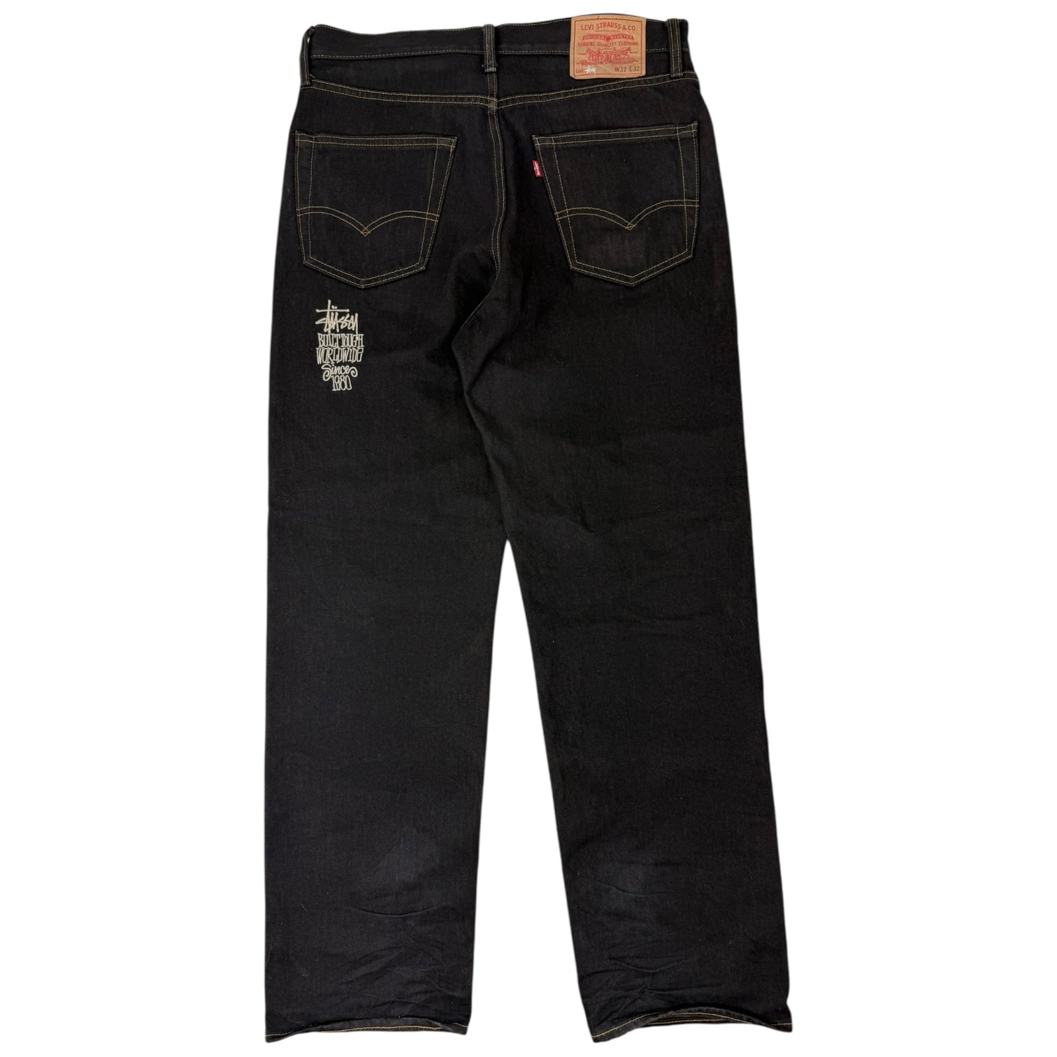 Levi’s x Stüssy Crispy Rinse 568 Jeans Black/Brown