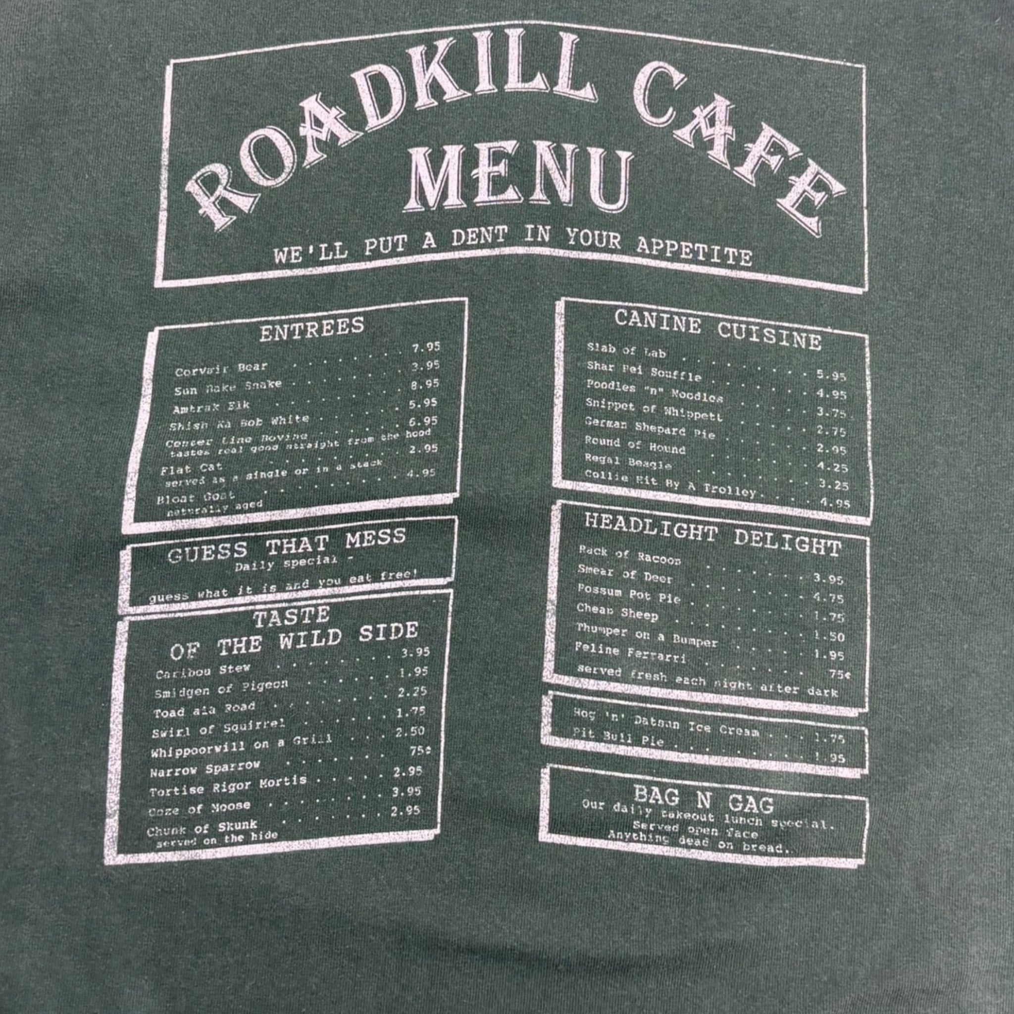 Vintage Roadkill Cafe “We Grill ‘Em” T-Shirt