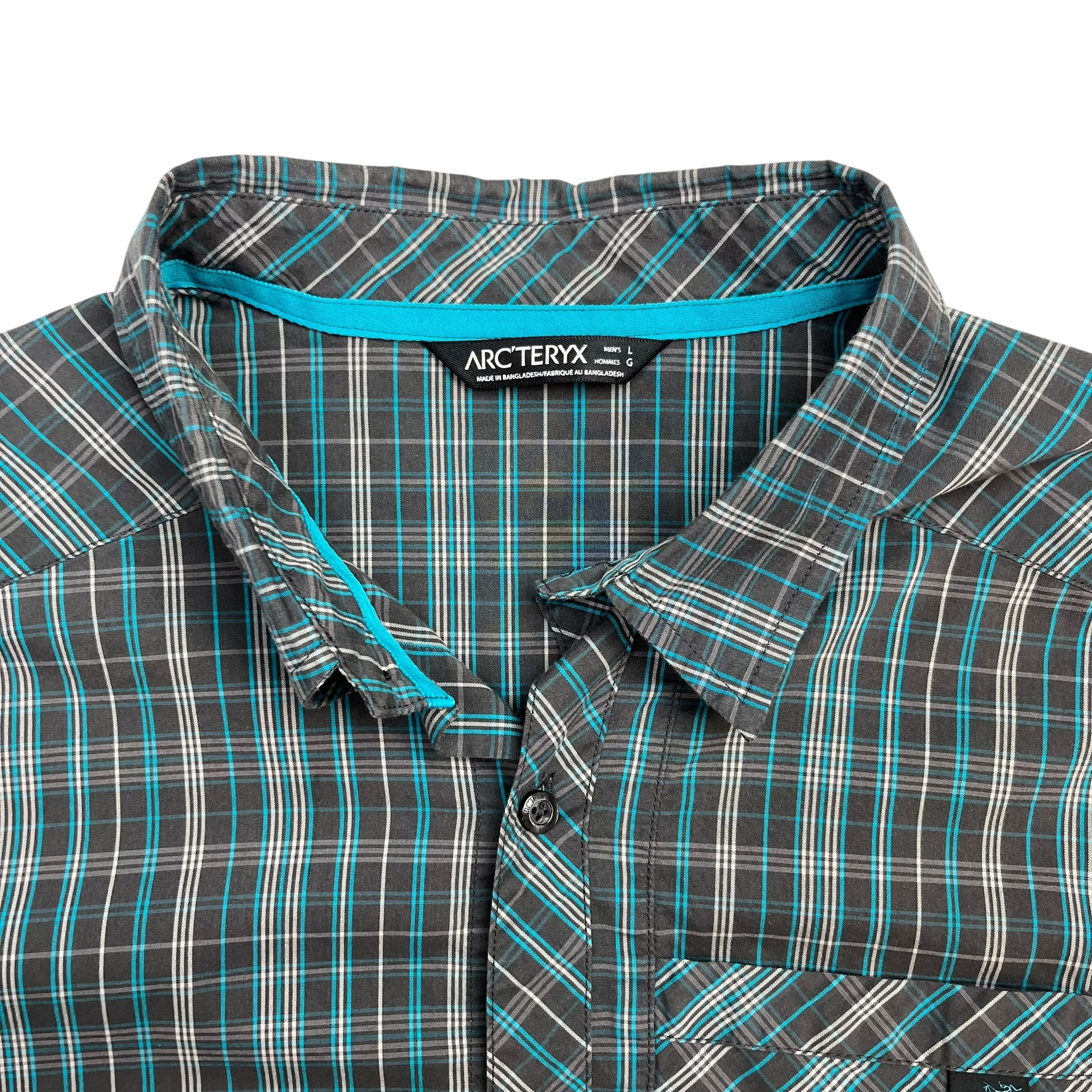 Arc’teryx Button Up Shirt Plaid Blue/Grey