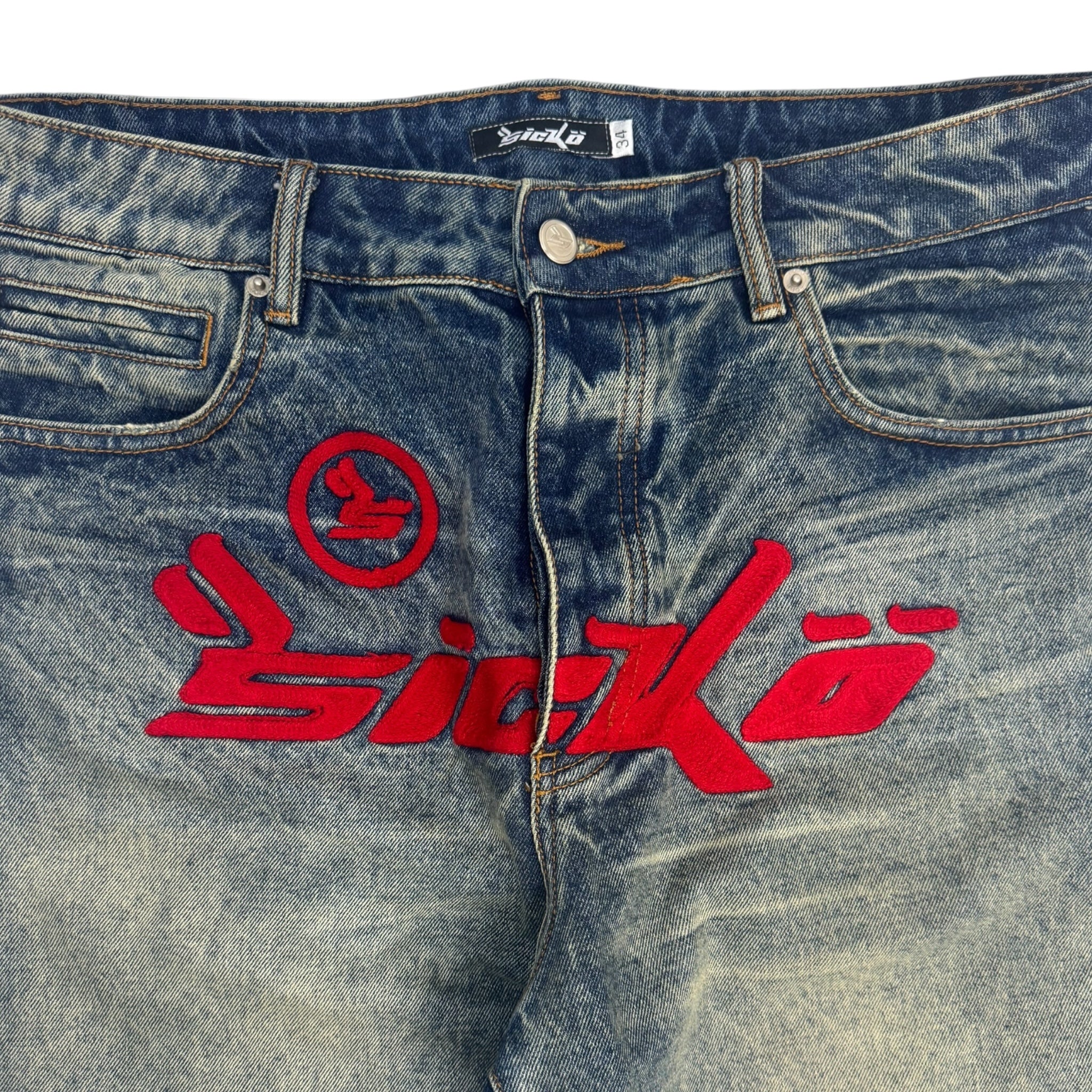 Sicko Born from Pain Chainstitched Denim