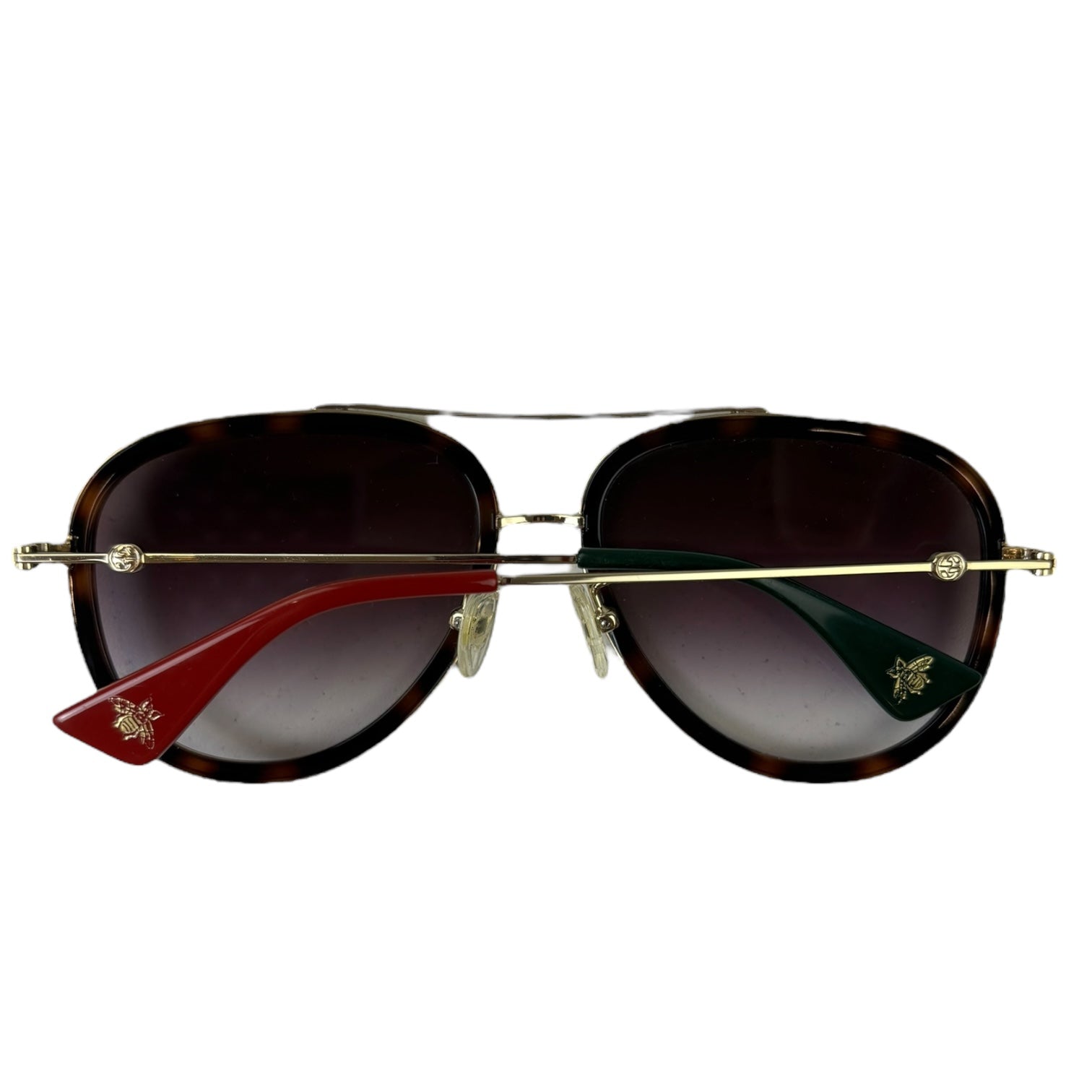 Gucci Tortoise Rim Aviator Sunglasses