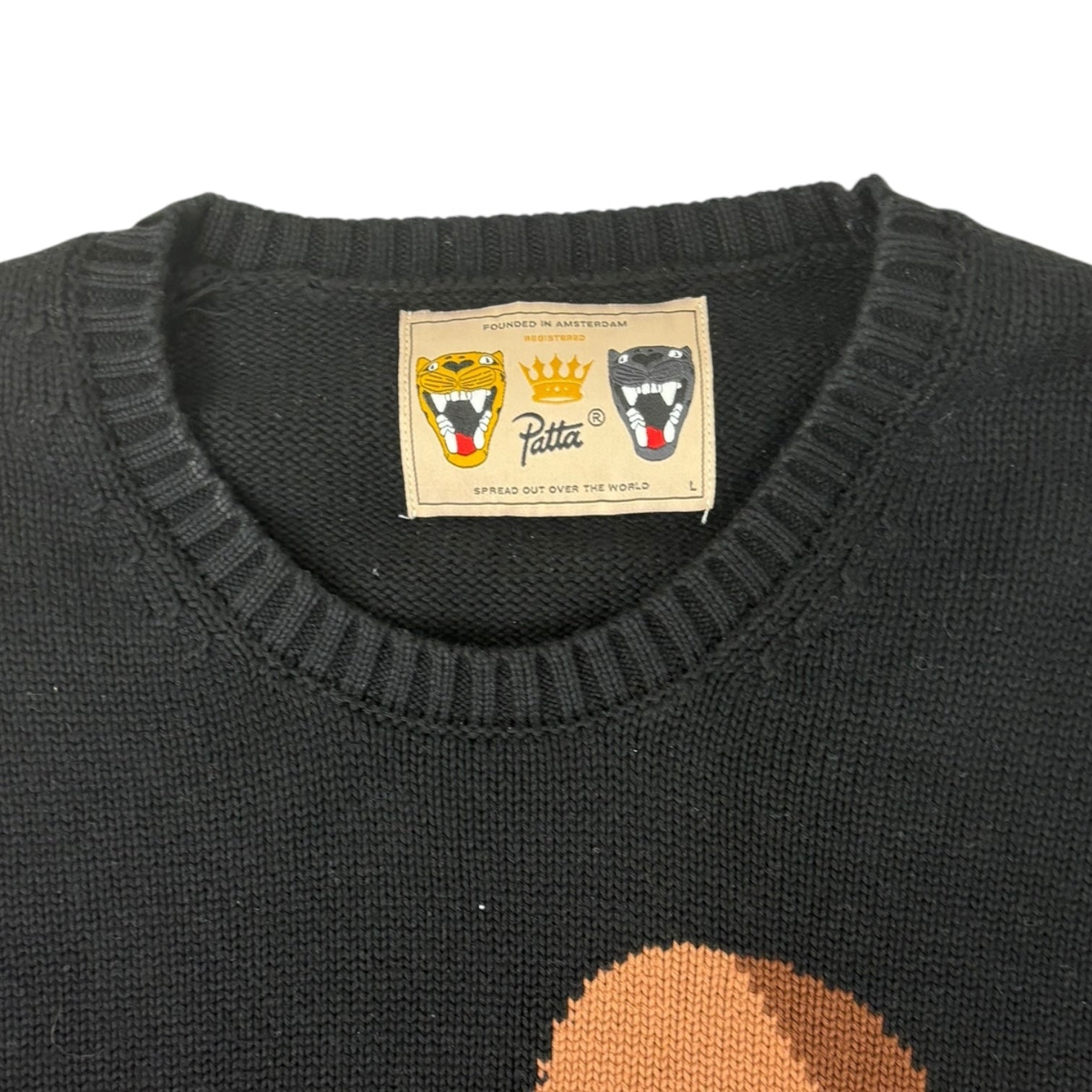 Patta Boxer Knit Sweater Black