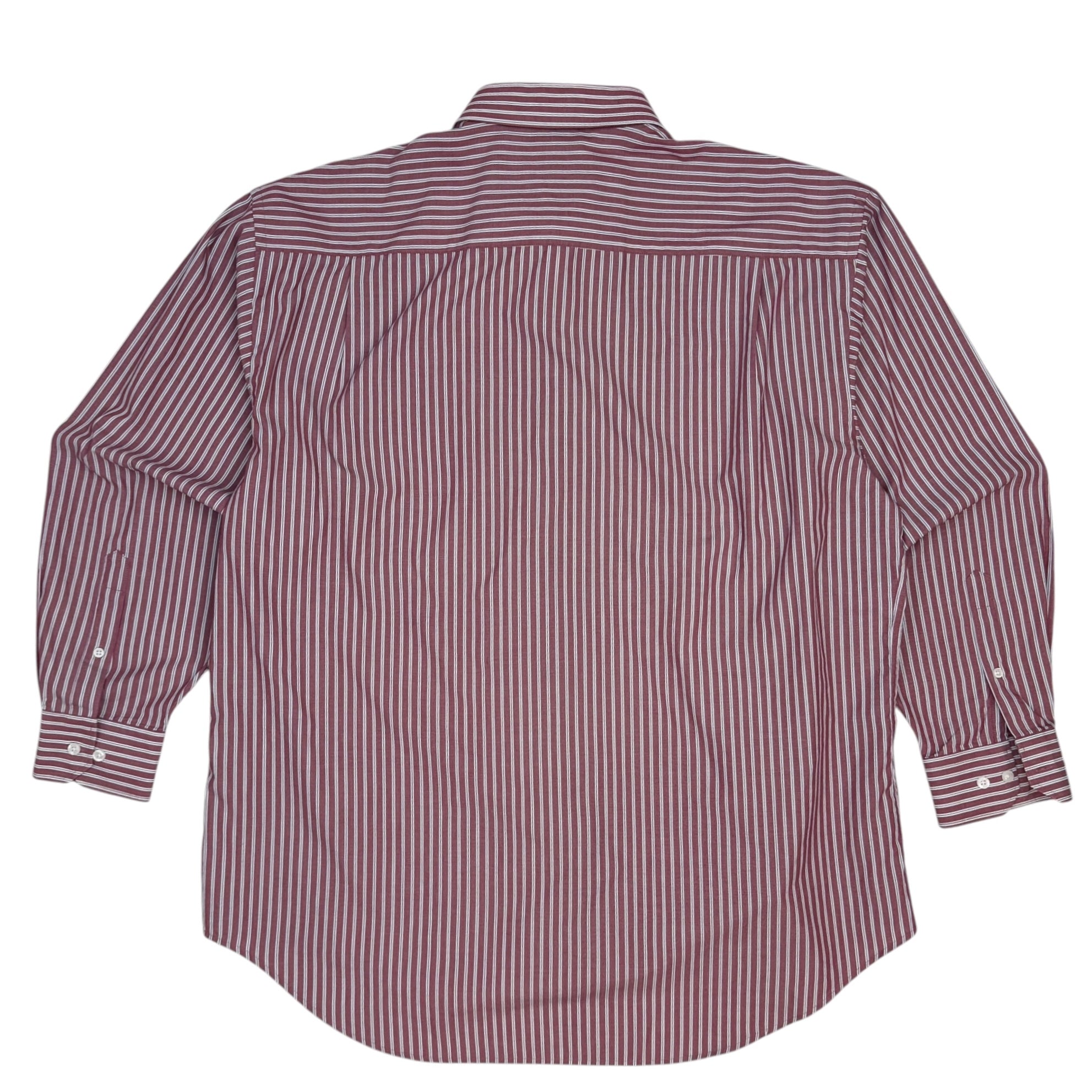 Vintage Balmain Striped Button Up Red