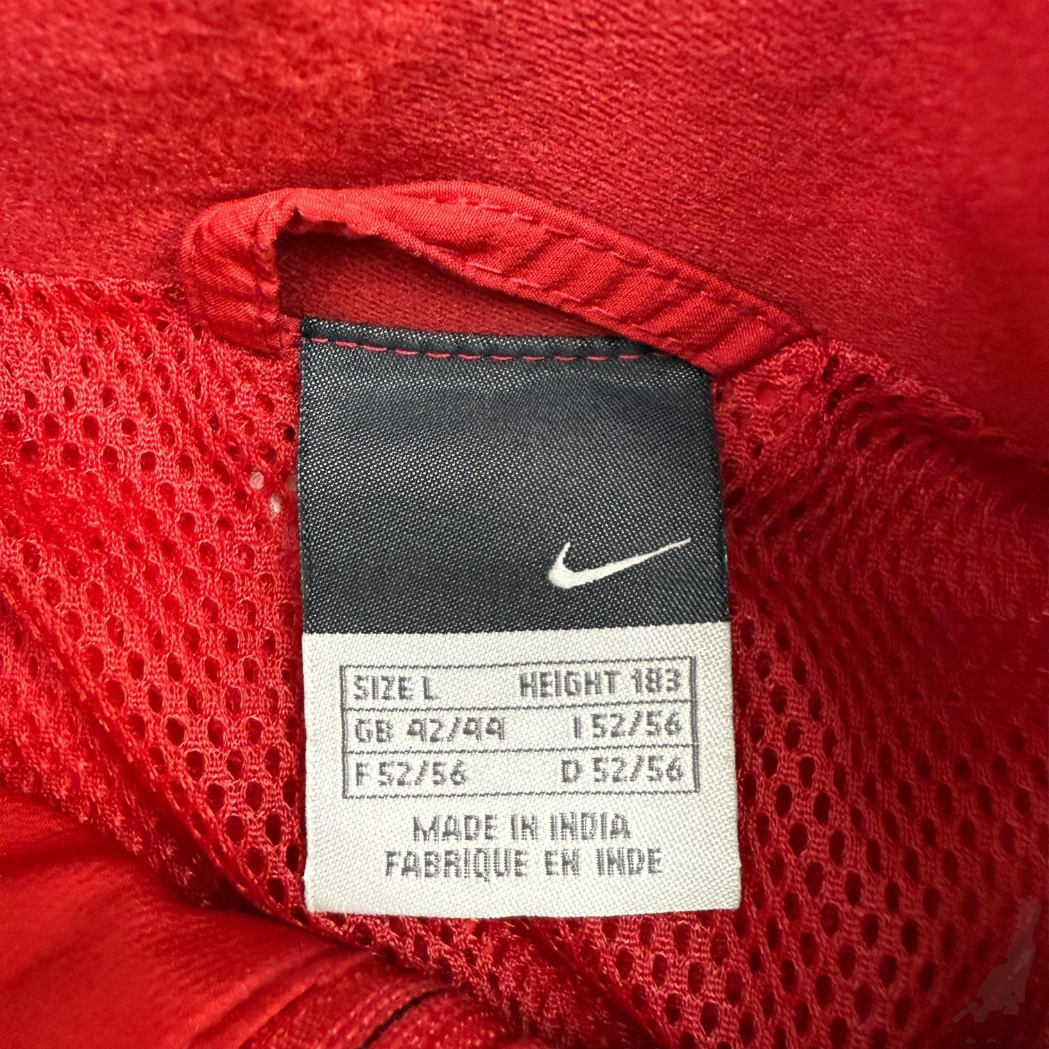 Vintage Nike Manchester United Warm Up Jacket Red