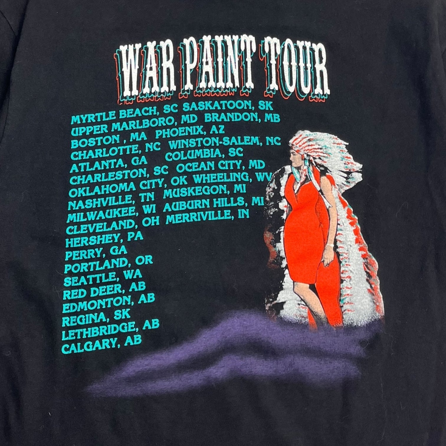 1994 Lorrie Morgan War Paint Tour T-Shirt