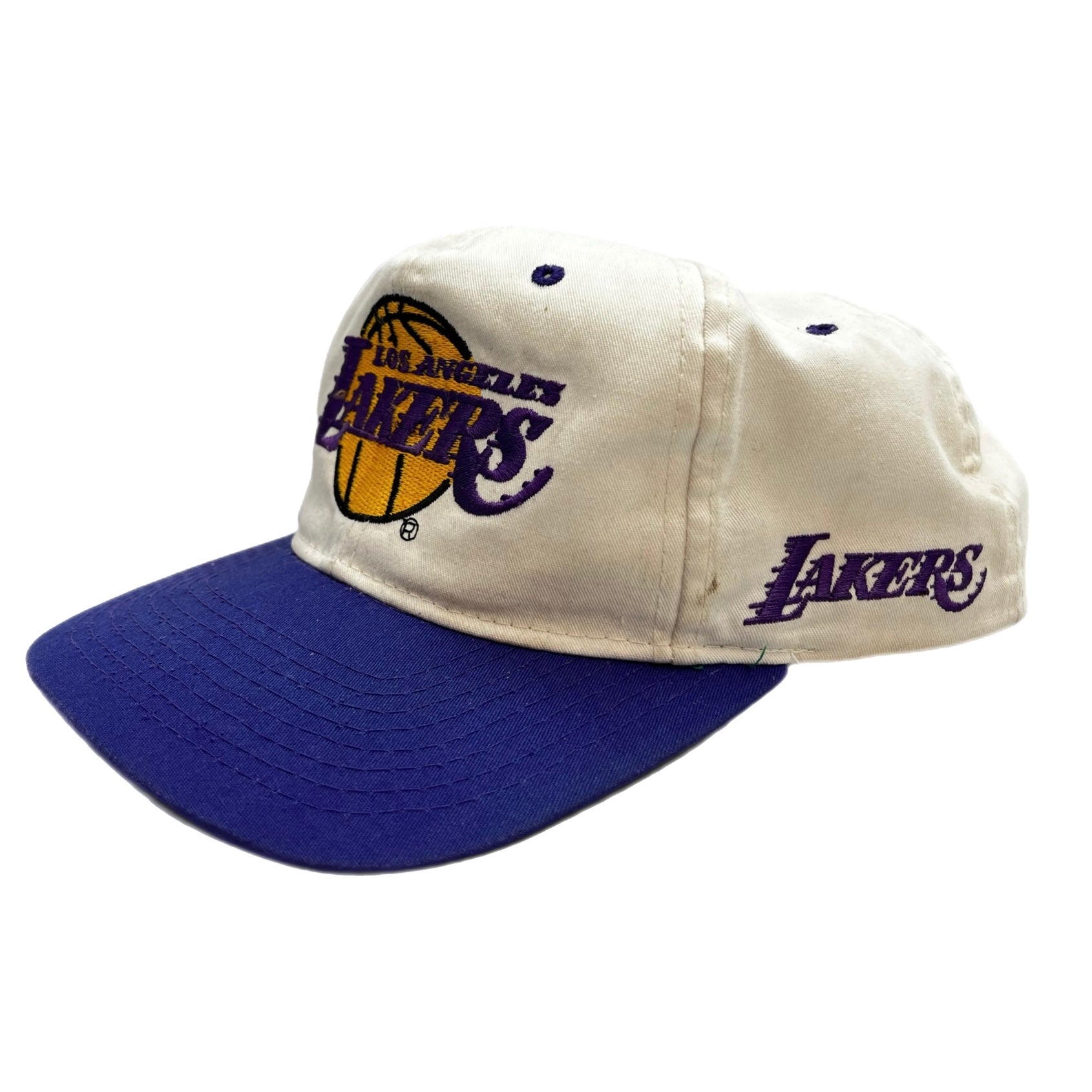 Vintage Los Angeles Lakers Starter Strapback Hat White/Purple