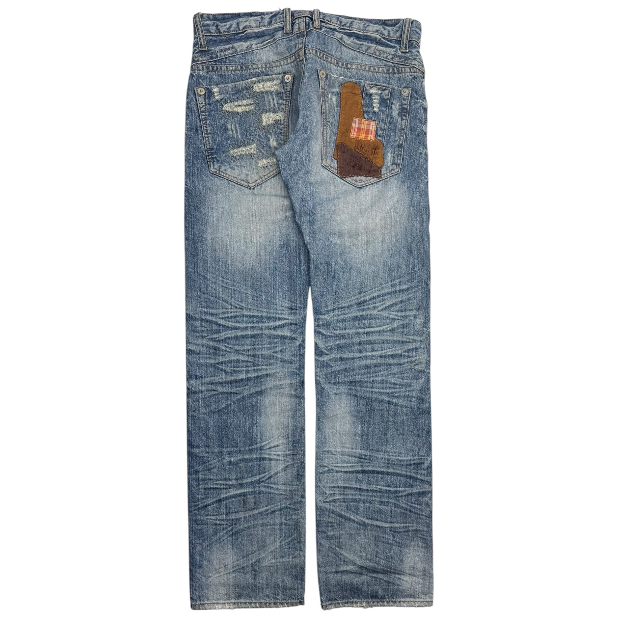 Patchwork Denim Jeans