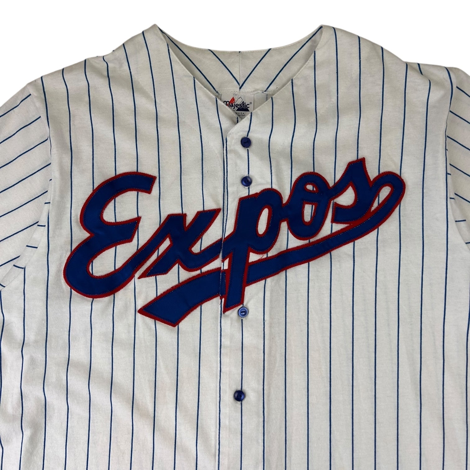 Vintage Majestic Montreal Expos Baseball Jersey White