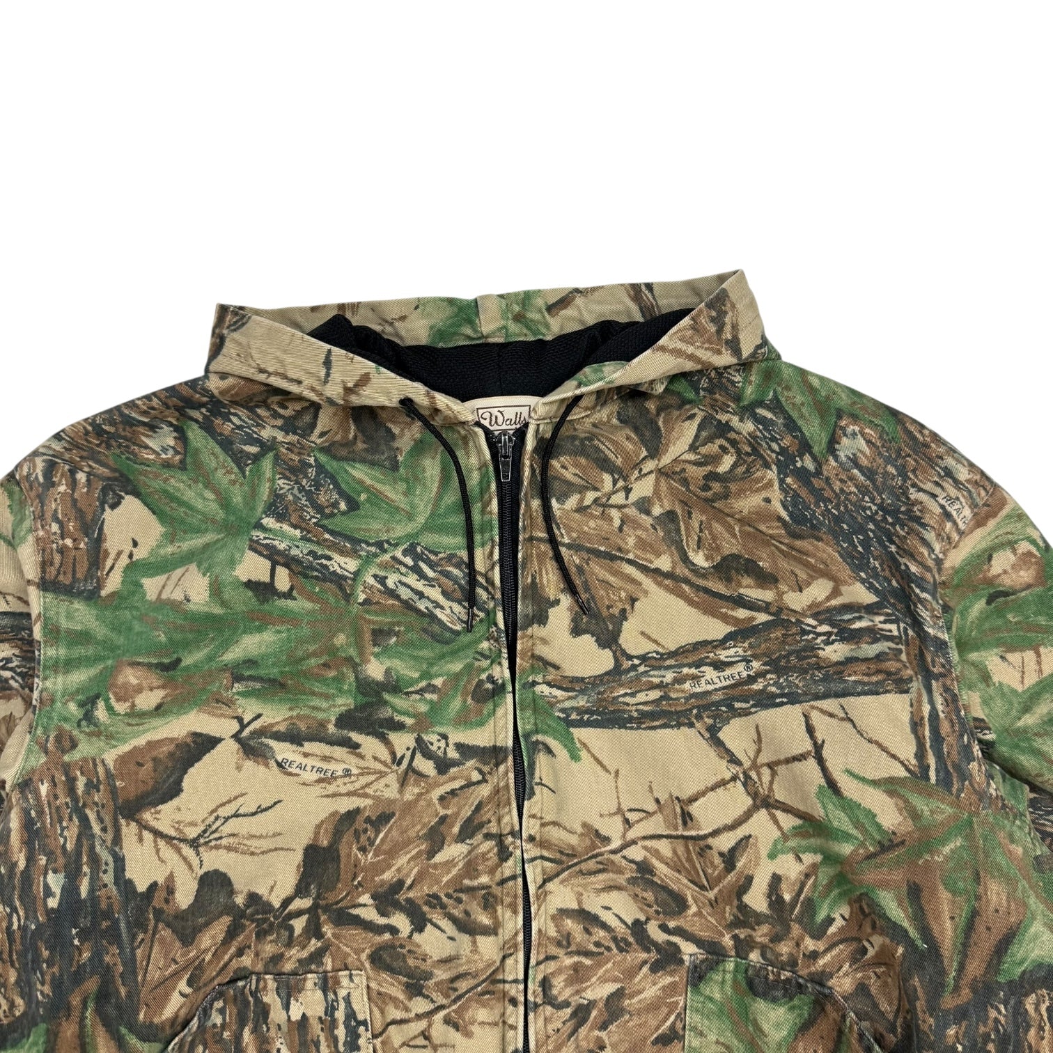 Vintage Real Tree Hooded Work Jacket Camo