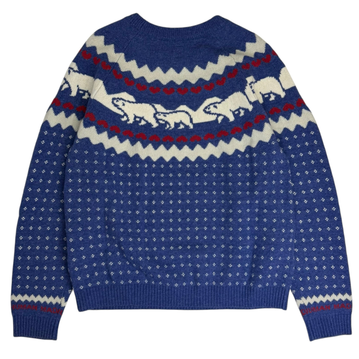 Human Made Nordic Jacquard Knit Sweater Blue