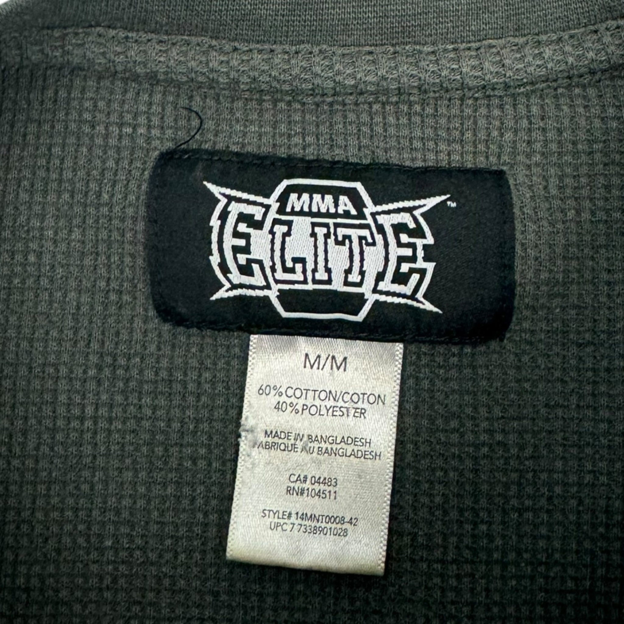 Vintage Y2K MMA Elite Lions & Crown Thermal L/S T-Shirt