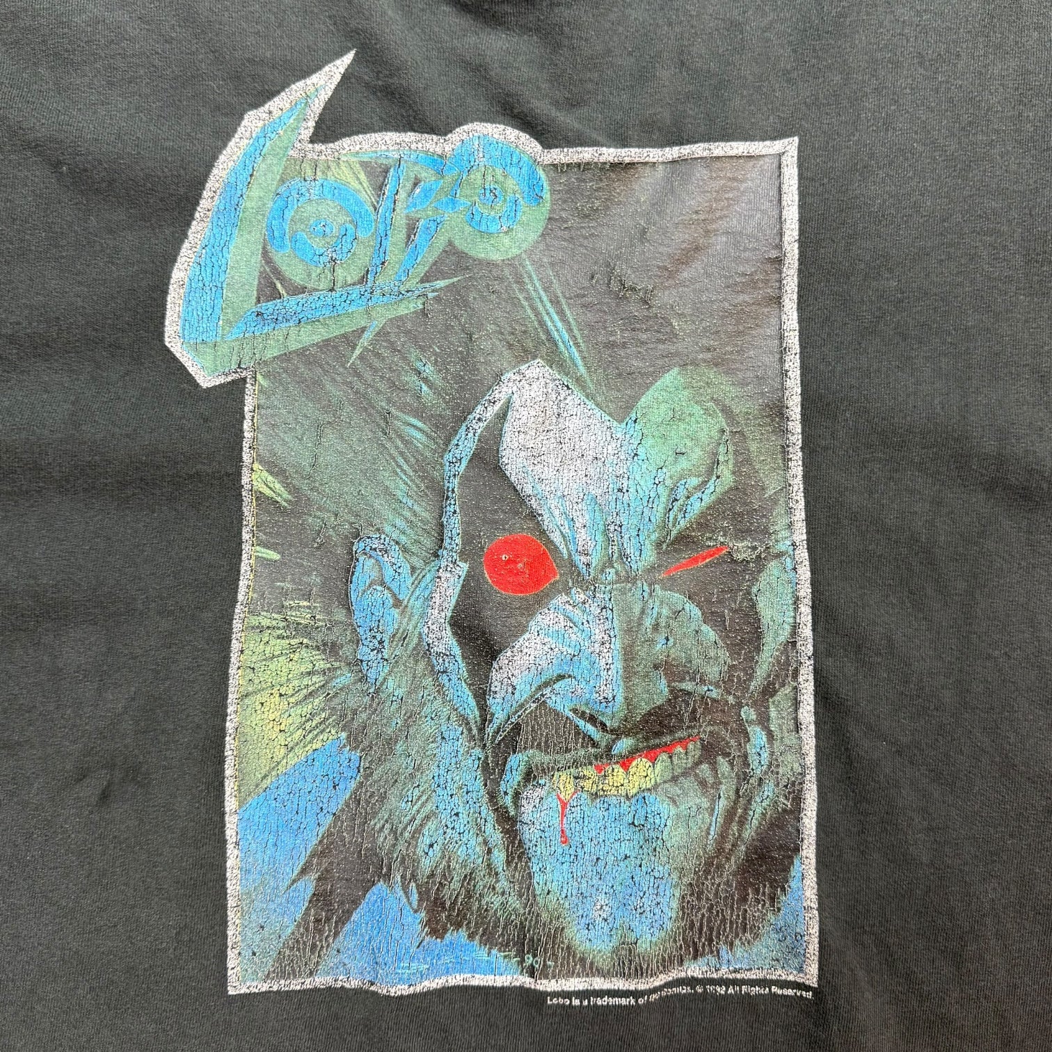 1992 DC Comics Lobo Tee Black
