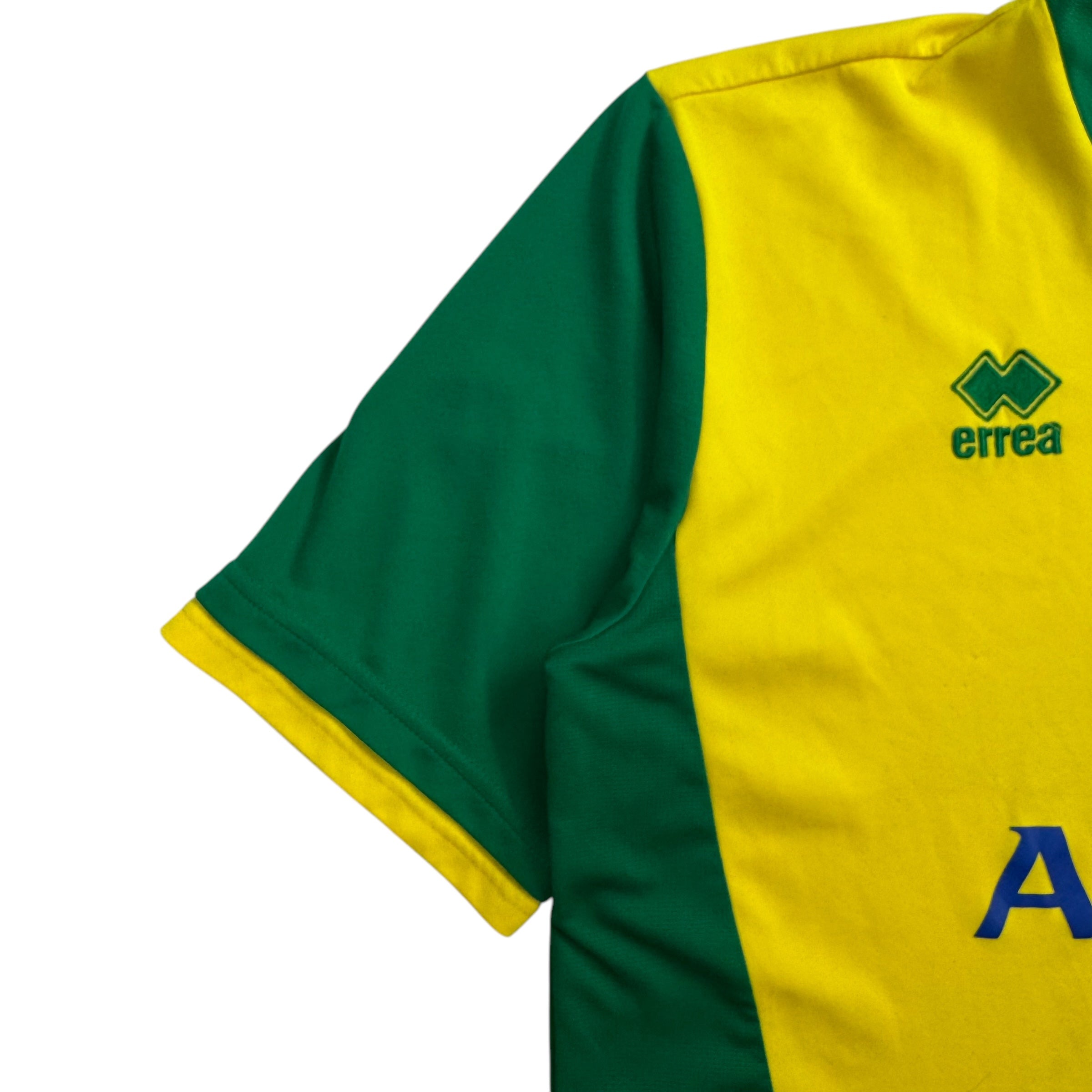 Vintage Aviva Norwich City Jersey Yellow Green