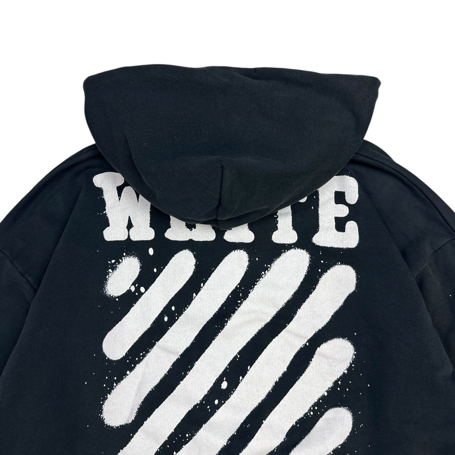 Off-White Diag Spray Hoodie Black
