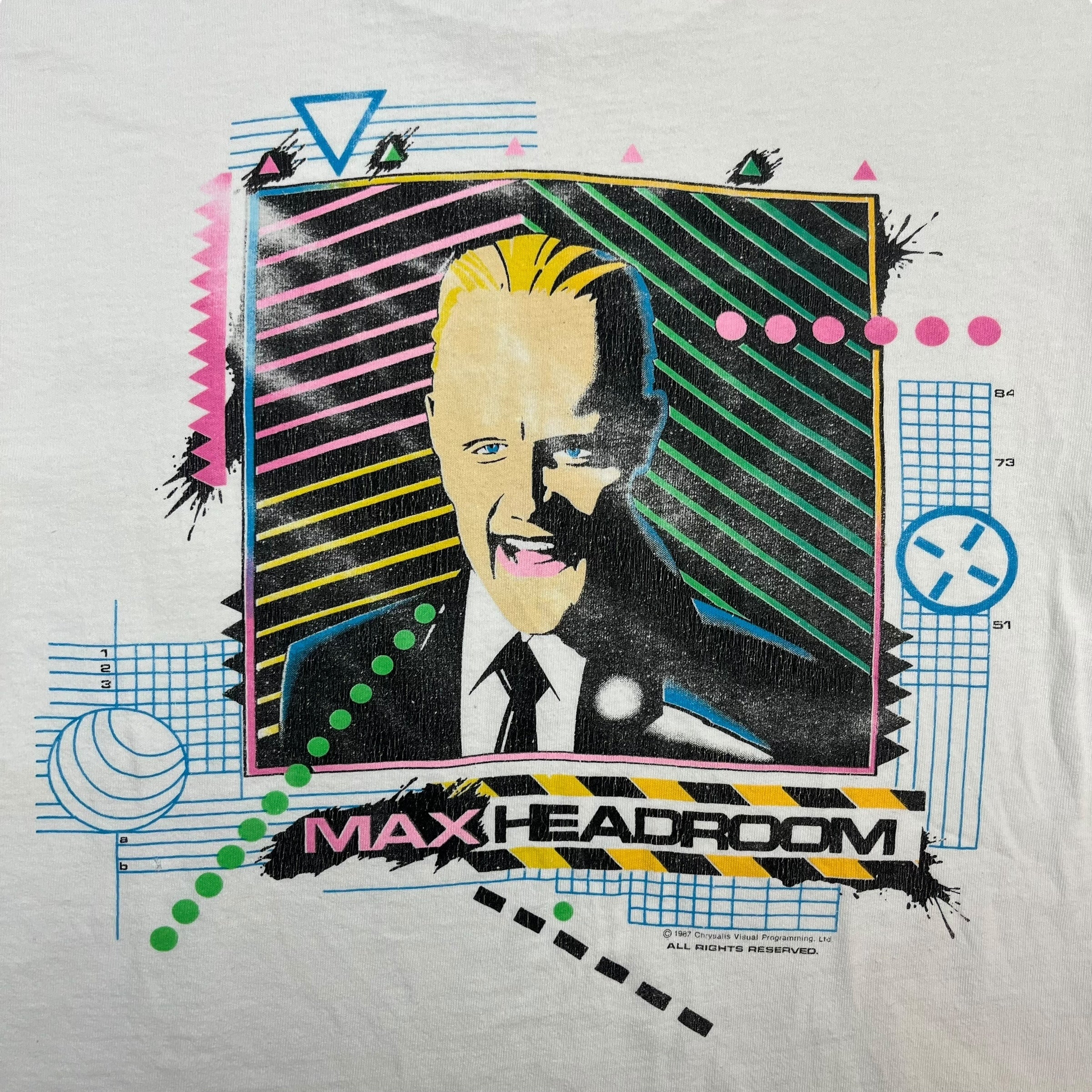1987 Max Headroom Tee White
