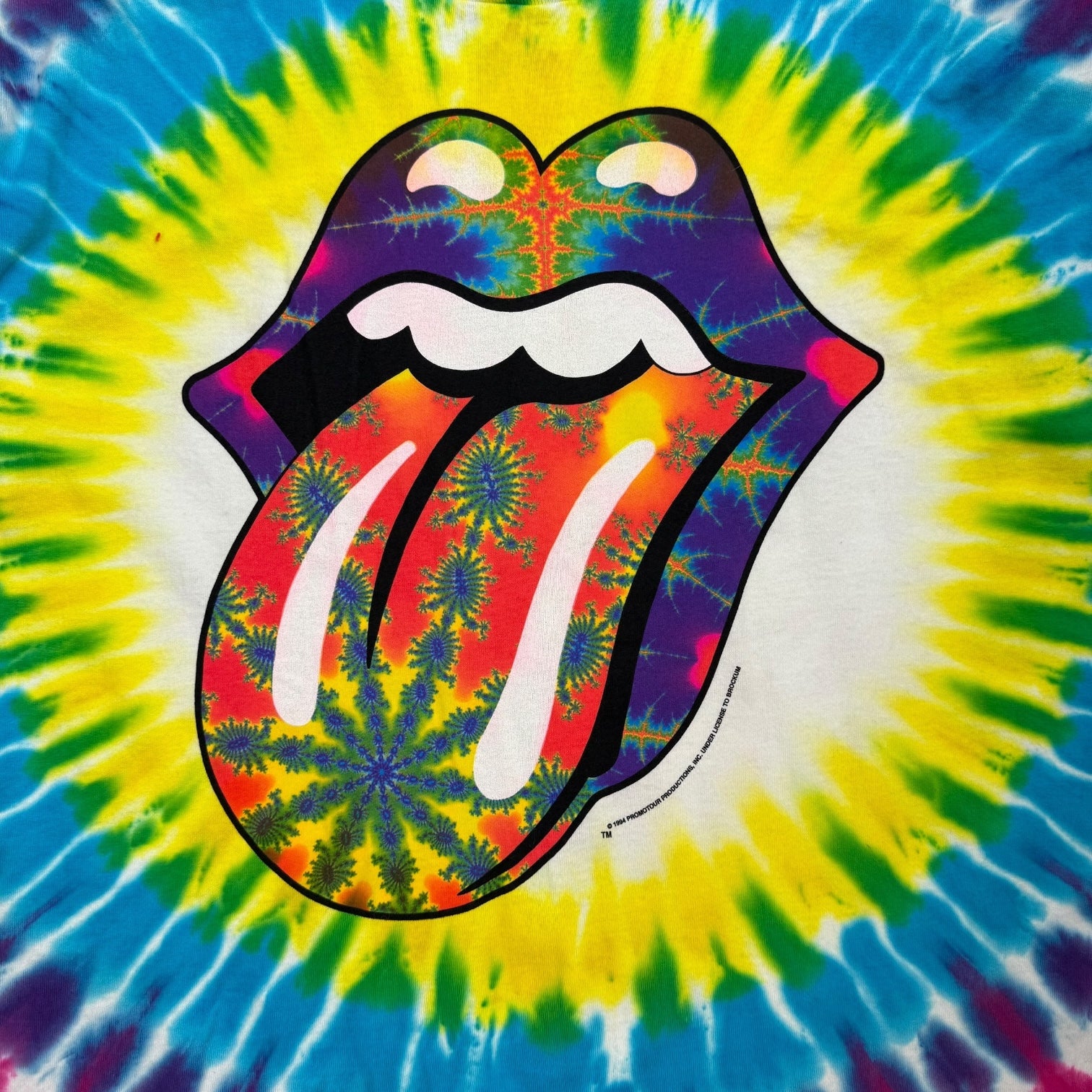 1994 Rolling Stones Tie Dye Tee Multicolour