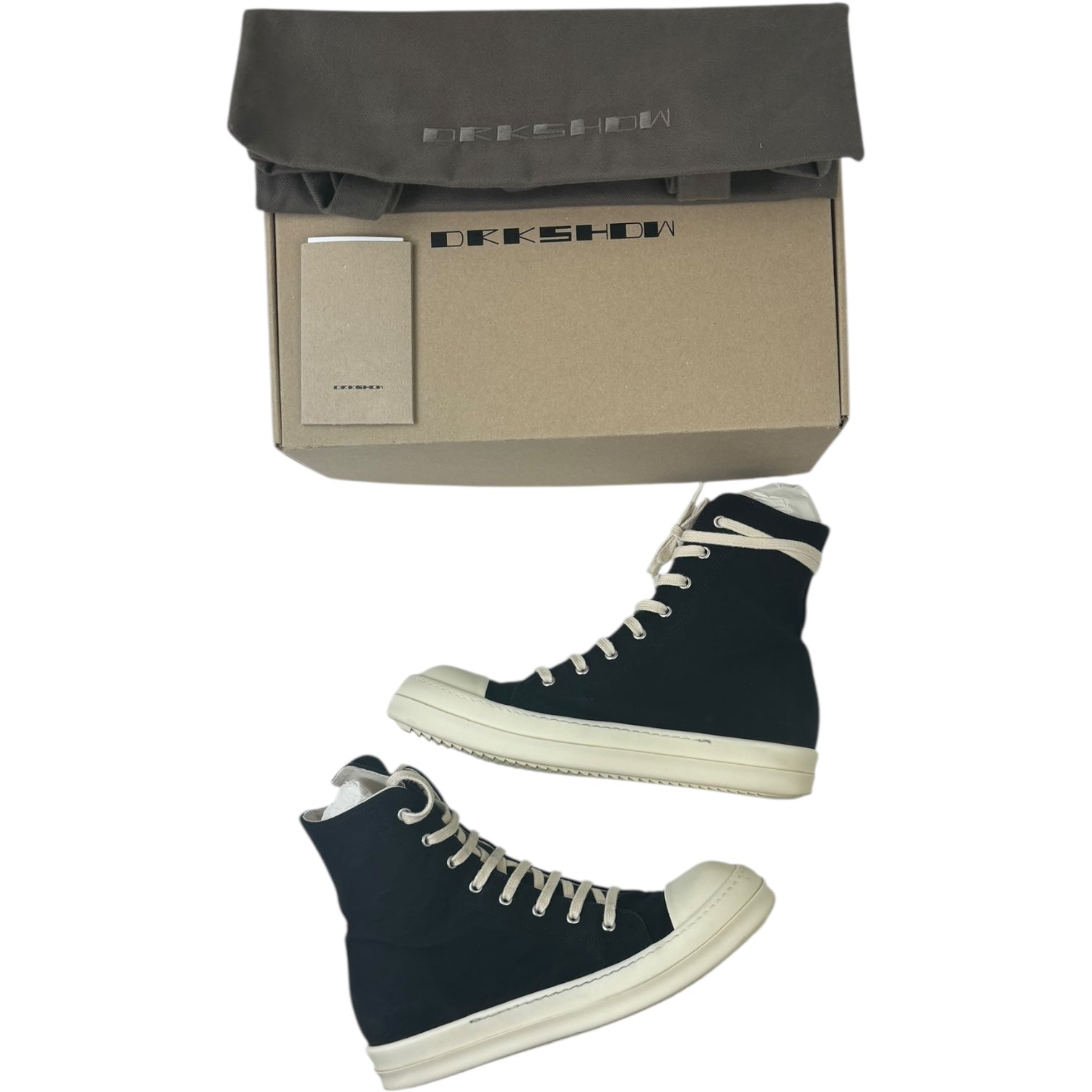 Rick Owens DRKSHDW High Top Black Milk (Used)