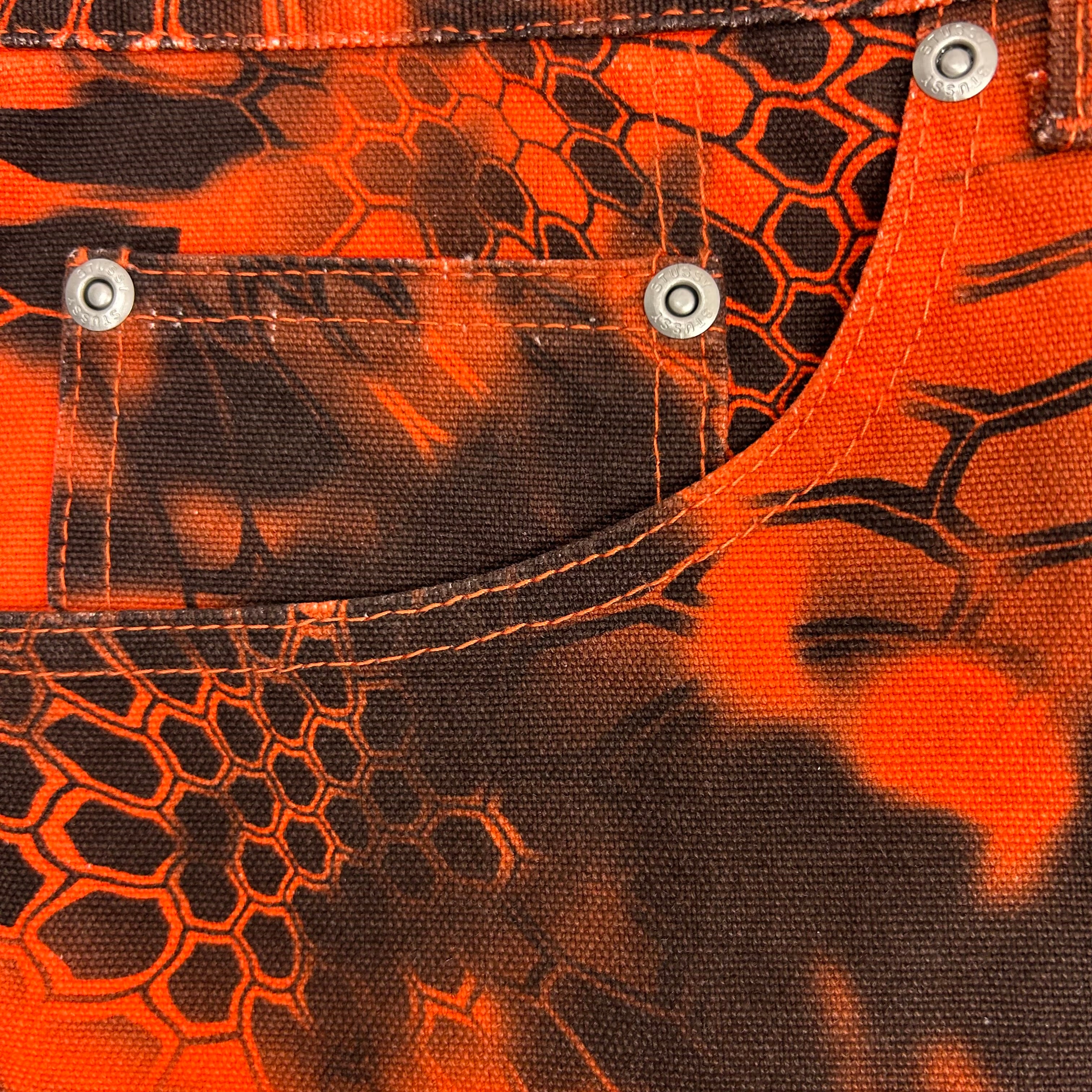 Stussy Big Ol’ Jeans Krytek Camo Orange