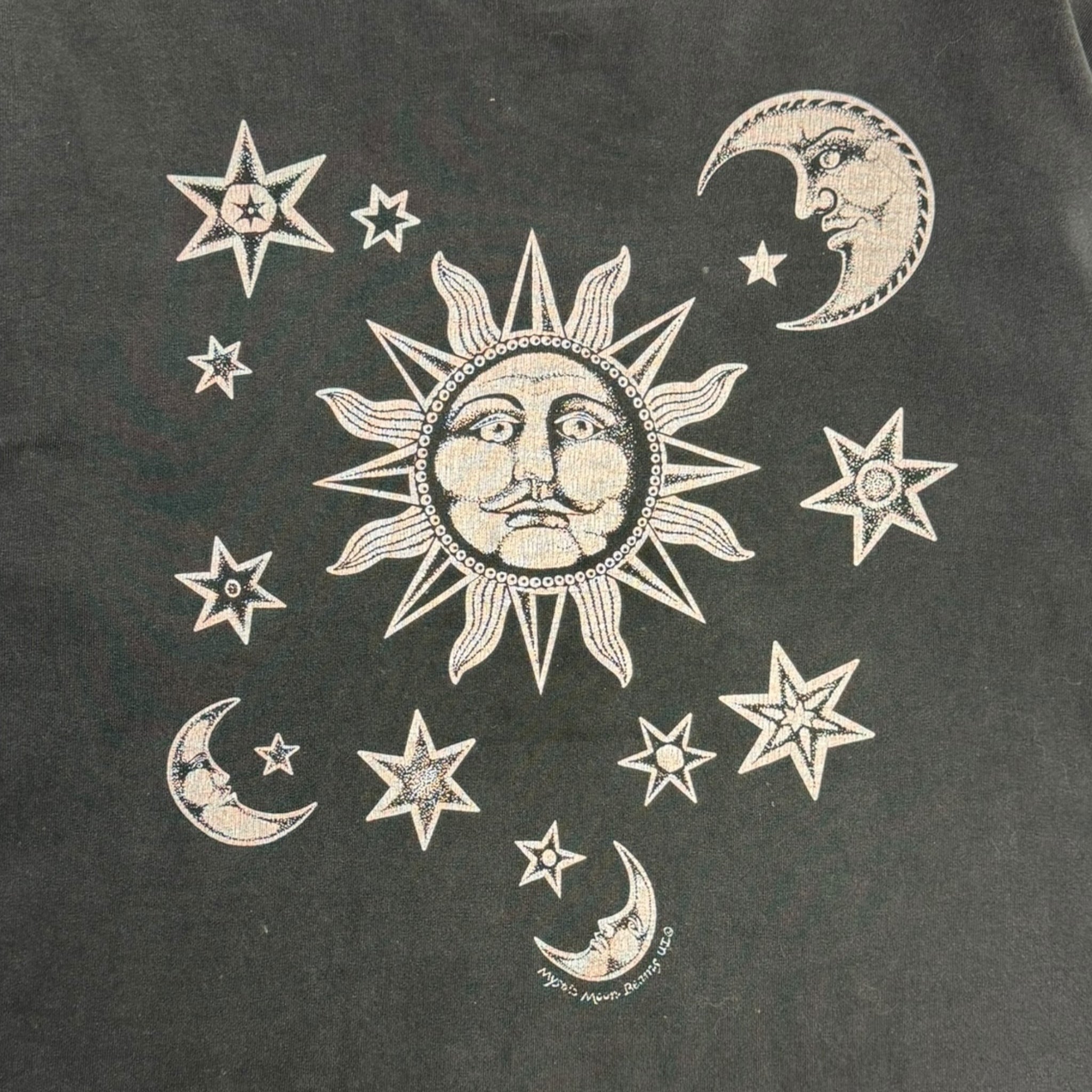 Vintage Mystic Moon Beams Celestial T-Shirt