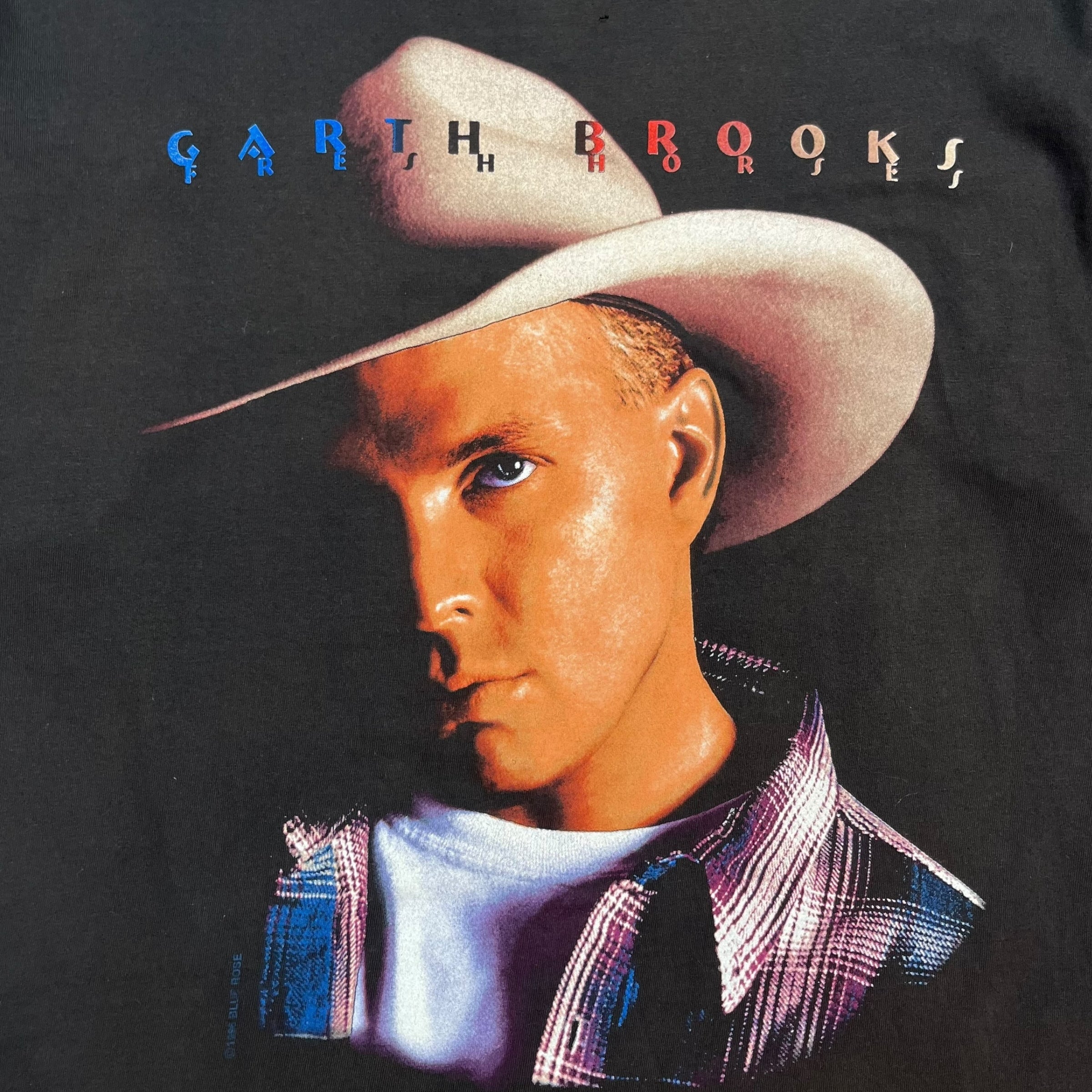 1996 Garth Brooks Fresh Horses Tour Tee Black