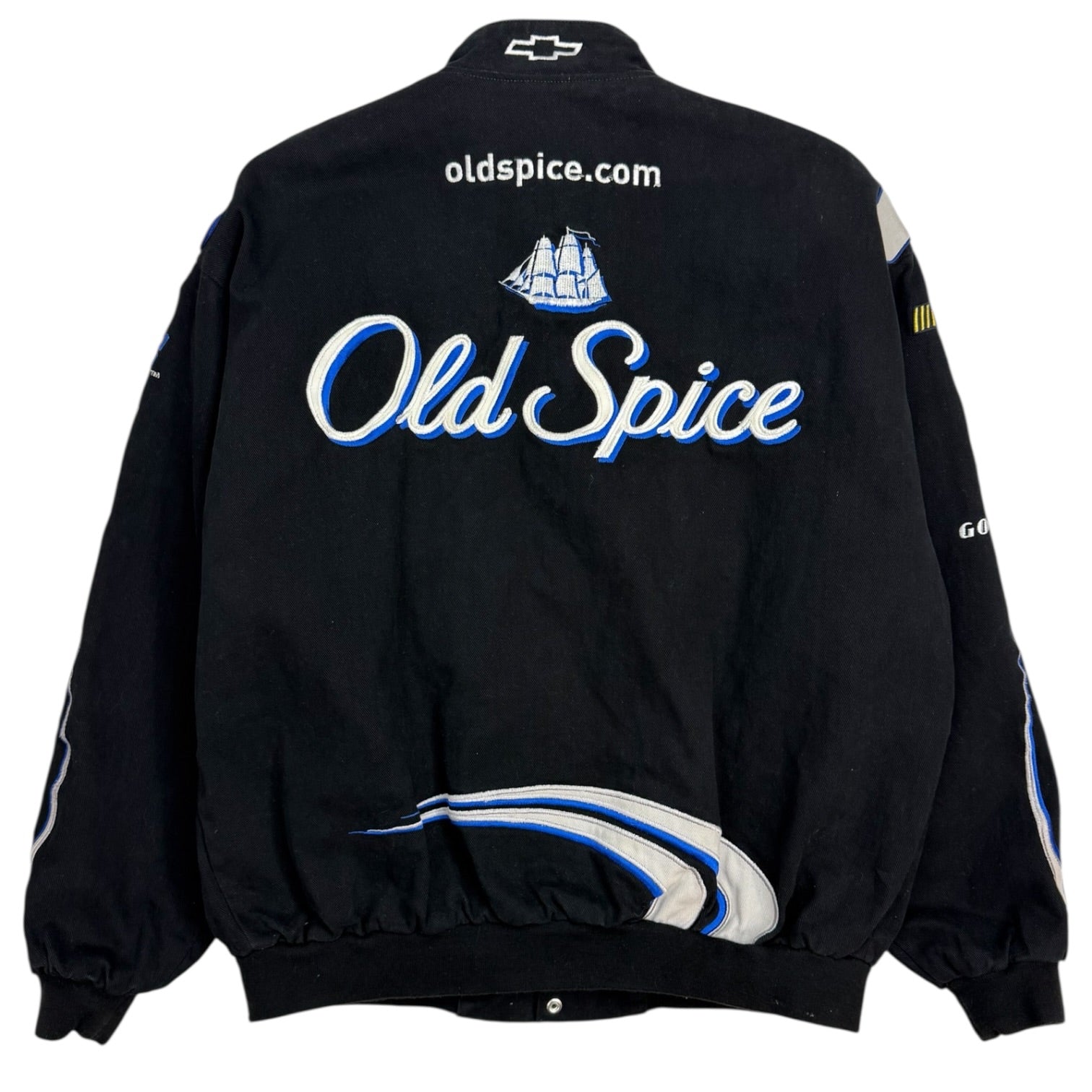 Vintage JH Designs Old Spice Racing Jacket Black