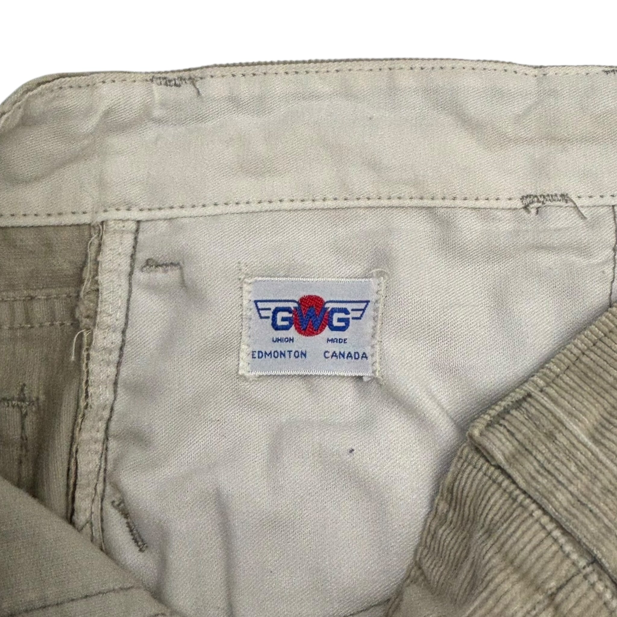 Vintage GWG Cowboy Kings Corduroy Pants Beige