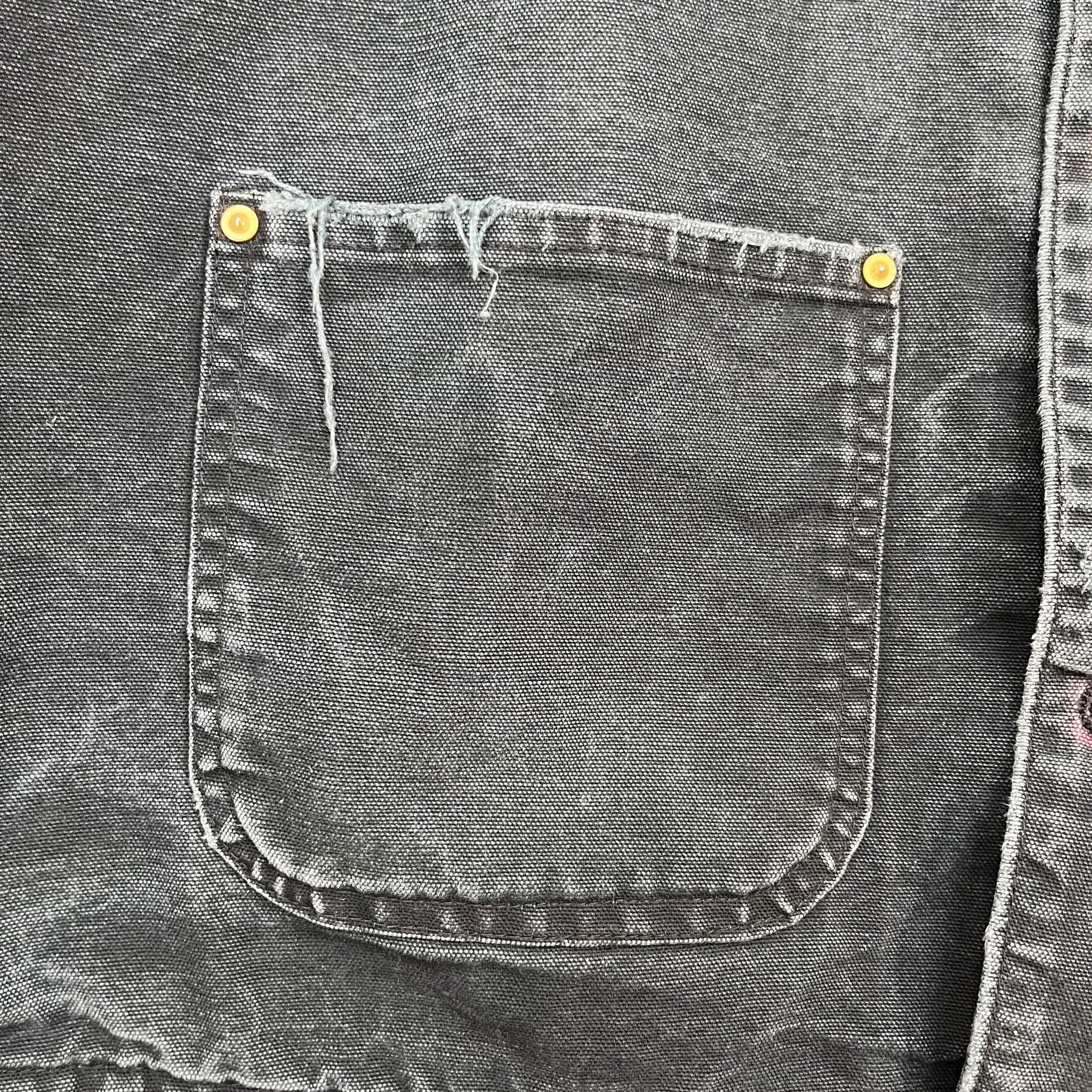 Vintage Carhartt Dewalt Chore Coat Jacket Black