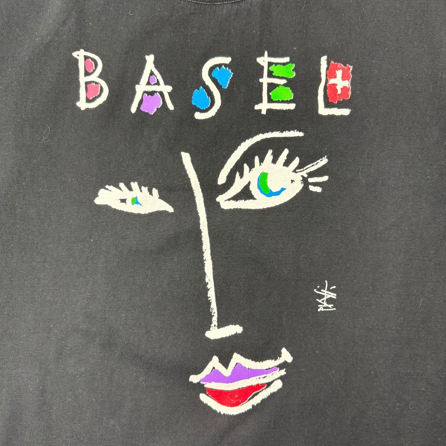 Vintage Art Basel Tee Black