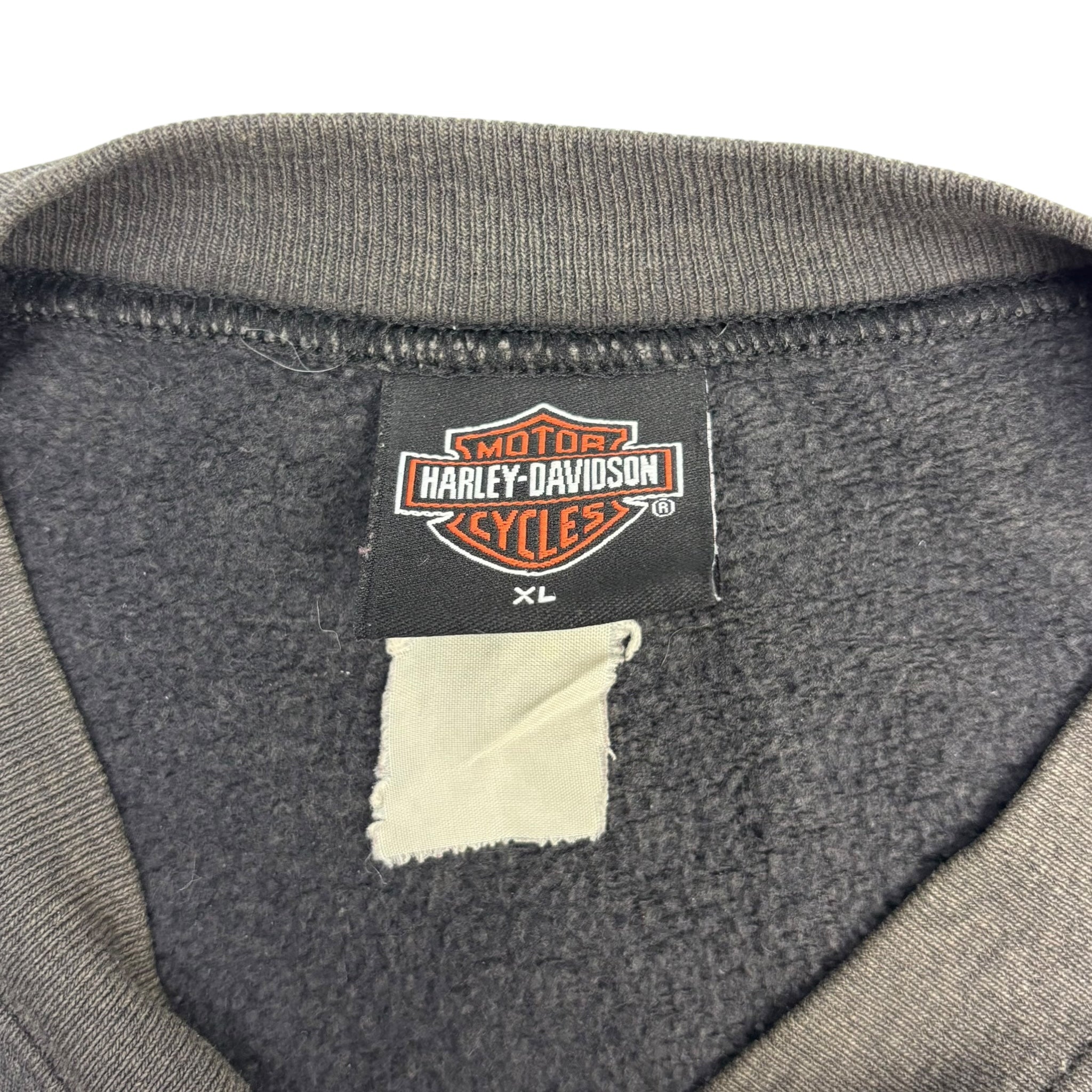 2002 Harley Davidson Crewneck Faded Black