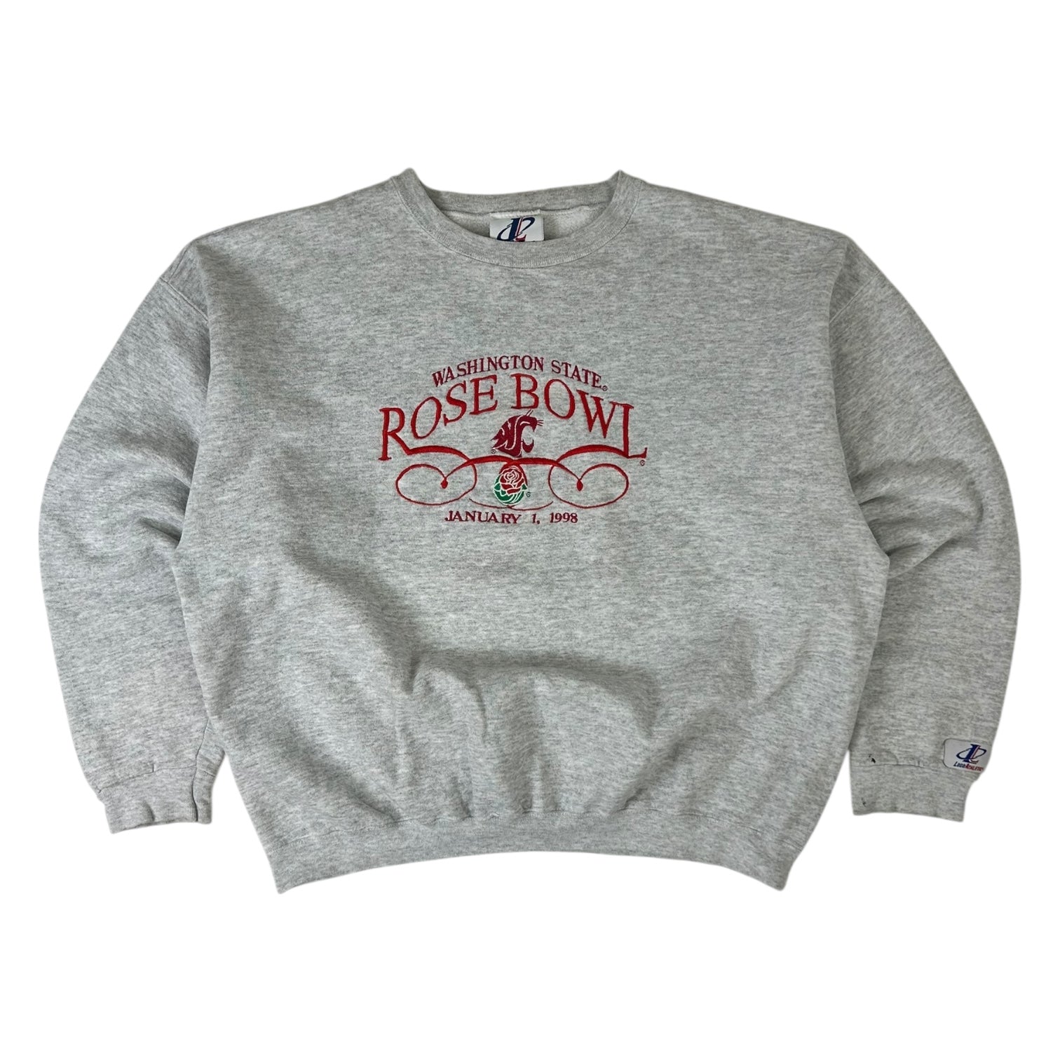 Vintage Washington State Rose Bowl Crewneck Sweater Grey