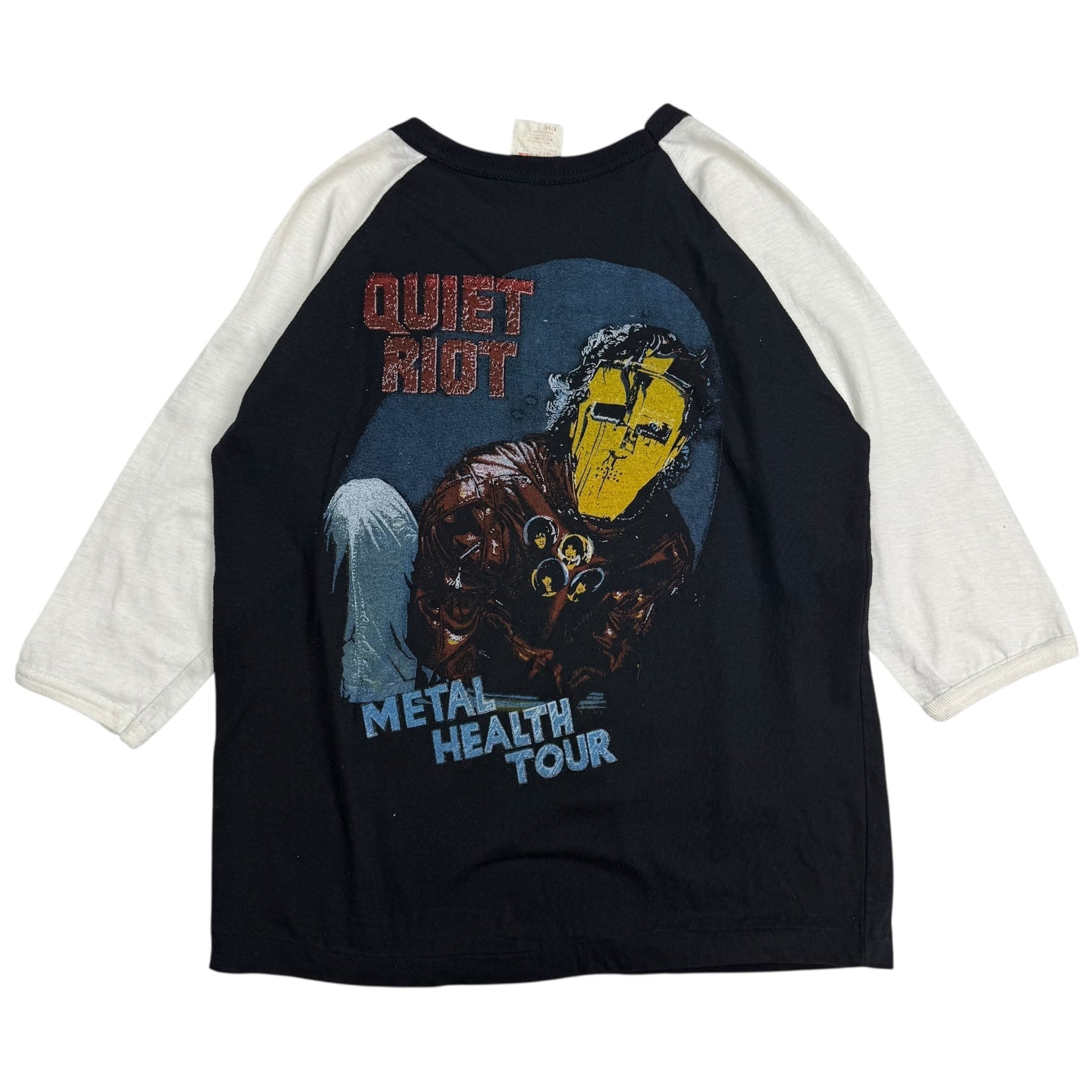 1983 Quiet Riot Metal Health Tour Raglan Tee Black/White