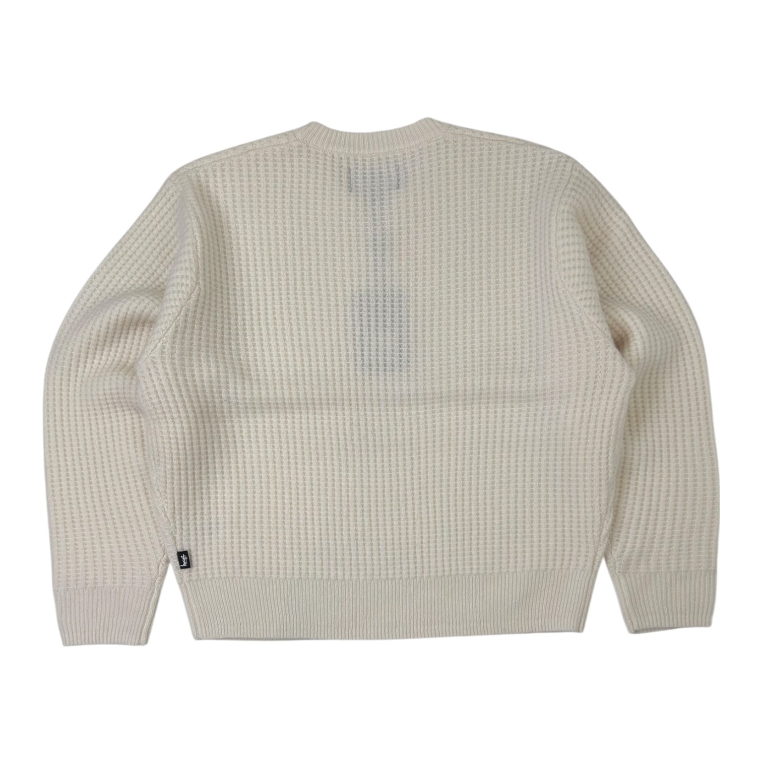 Stussy Waffle Cashmere Sweater Ivory