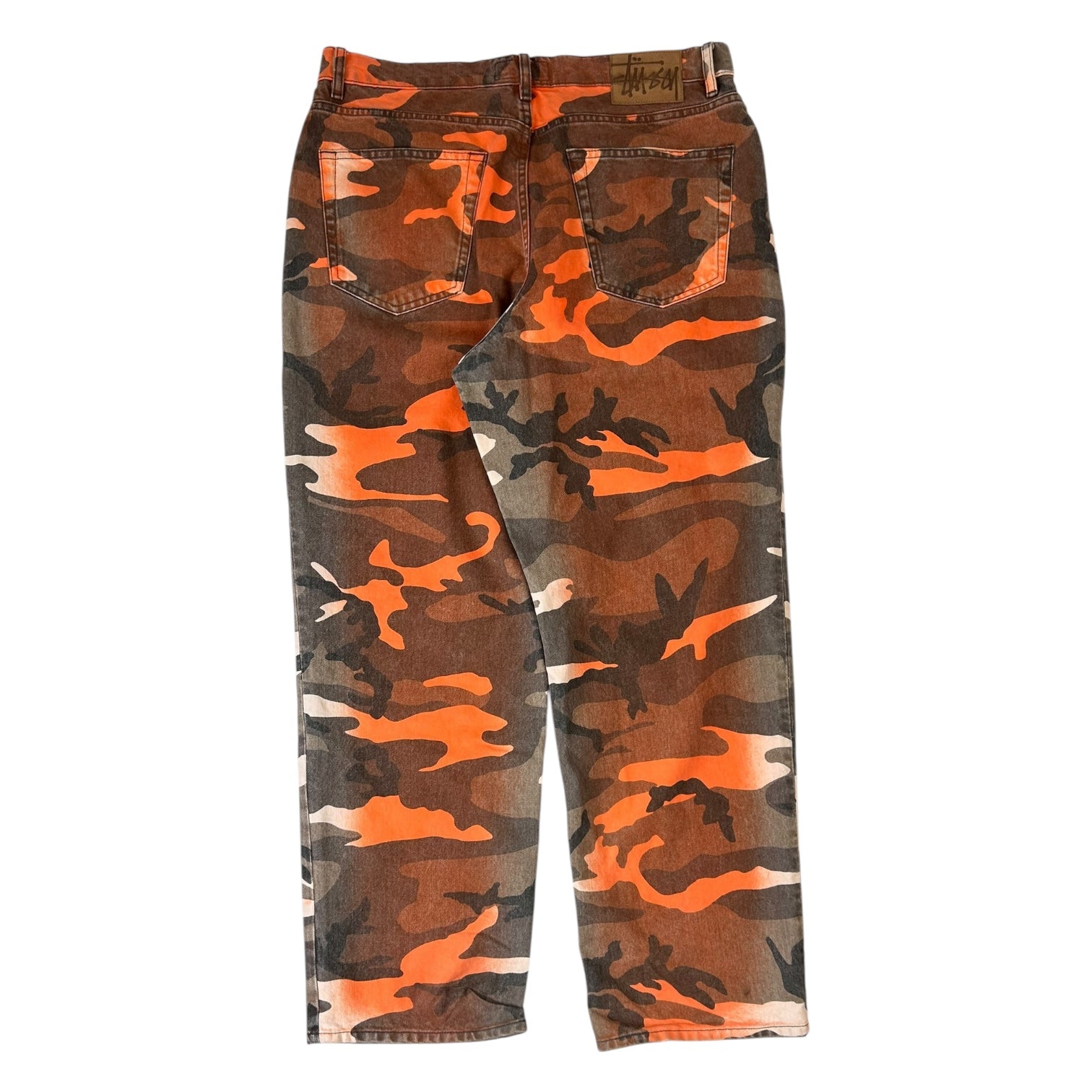 Stussy Big Ol Jeans Orange Camo
