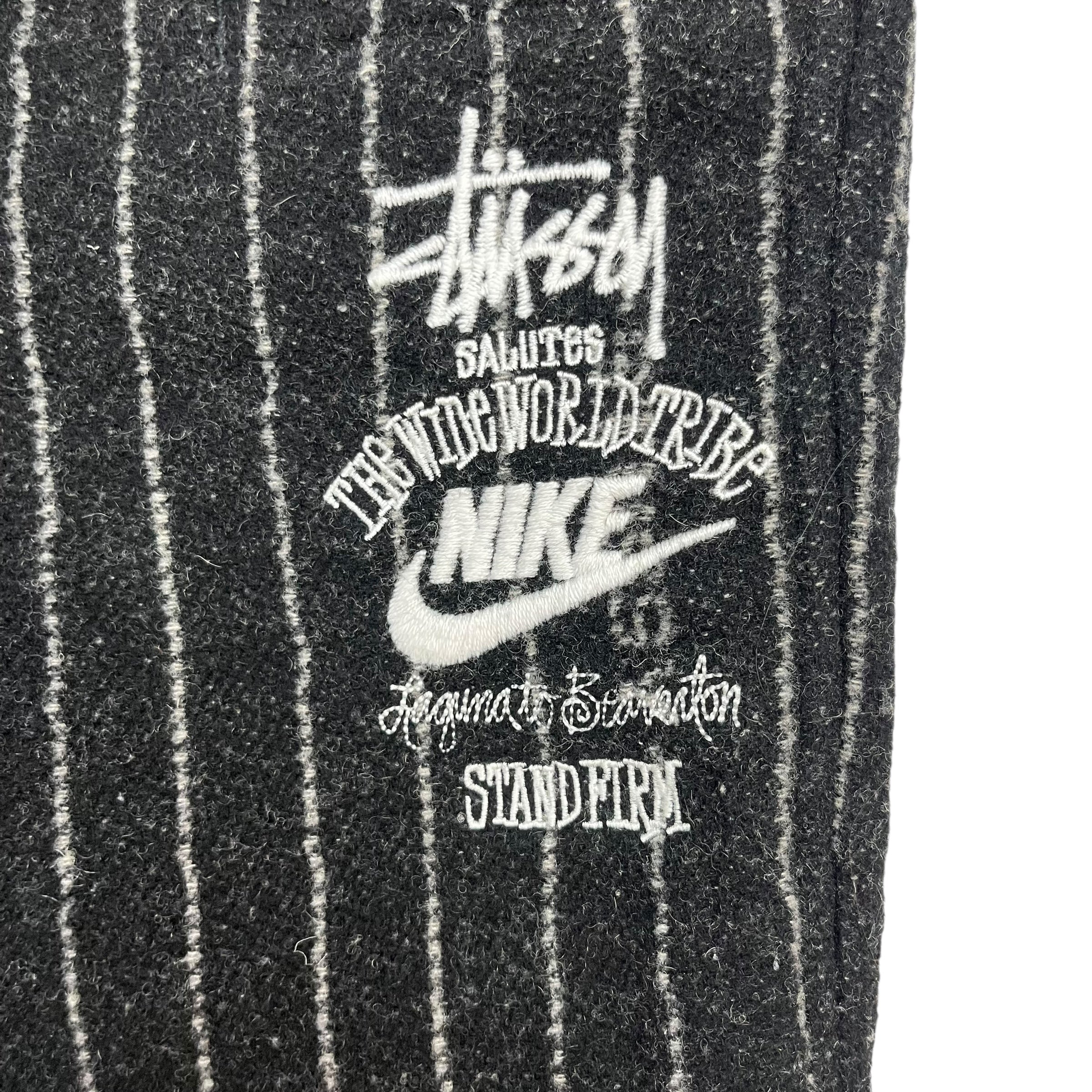 Stussy Nike Pinstriped Wool Sweatpants Black