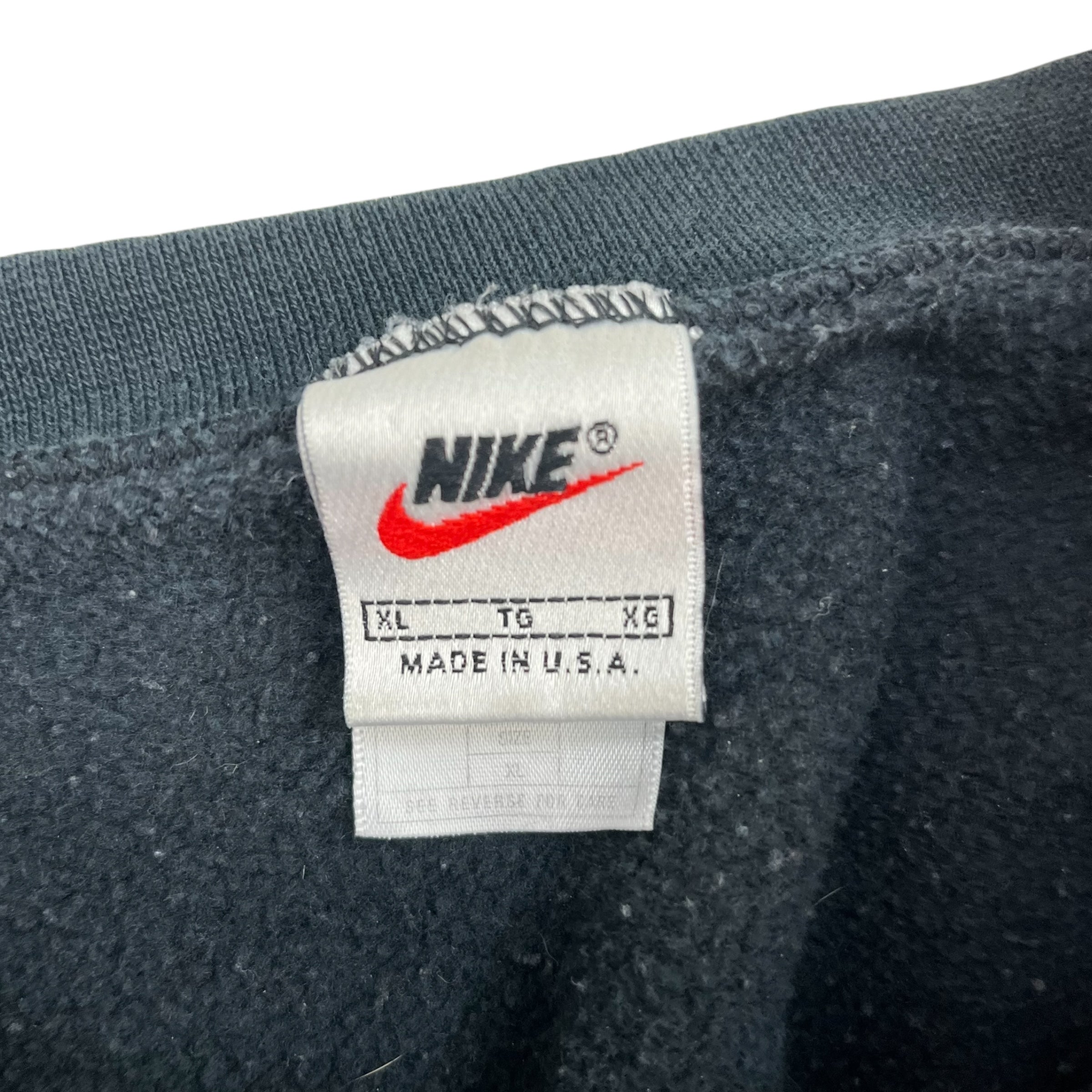 Vintage Nike Chainstitch Swoosh Crewneck Black