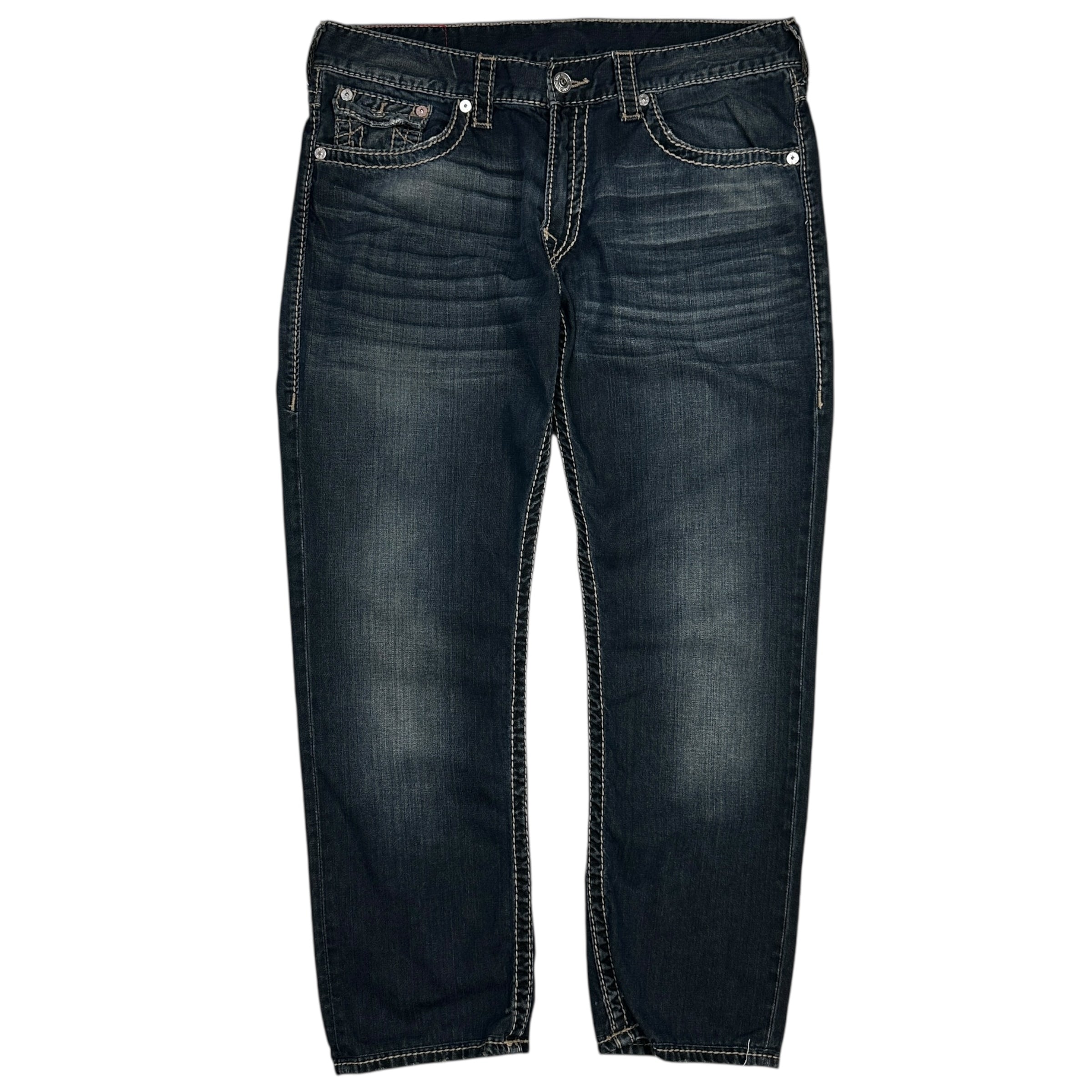 Vintage Y2K True Religion Big T Stitch Denim