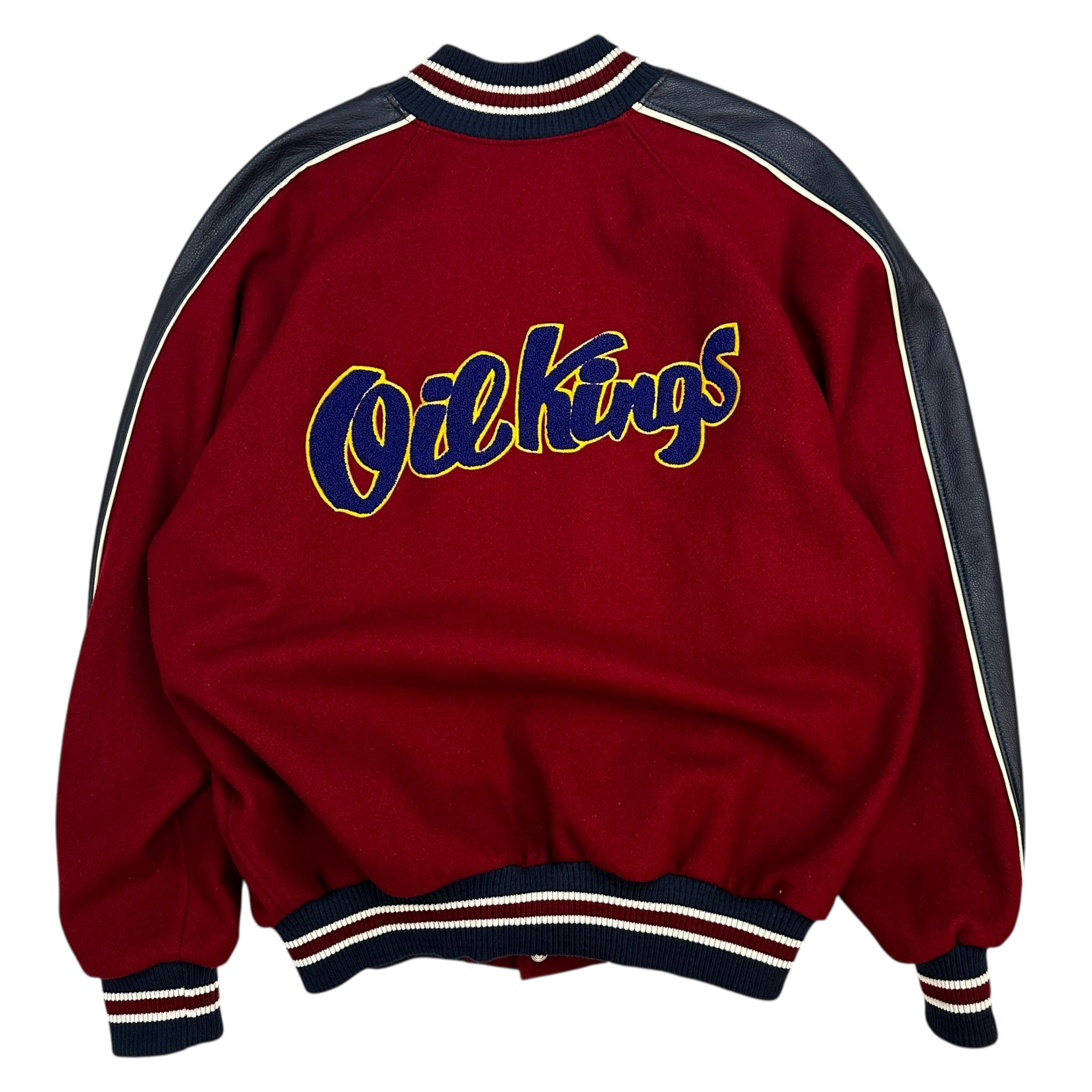 Vintage Edmonton Oil Kings Varsity Jacket Maroon
