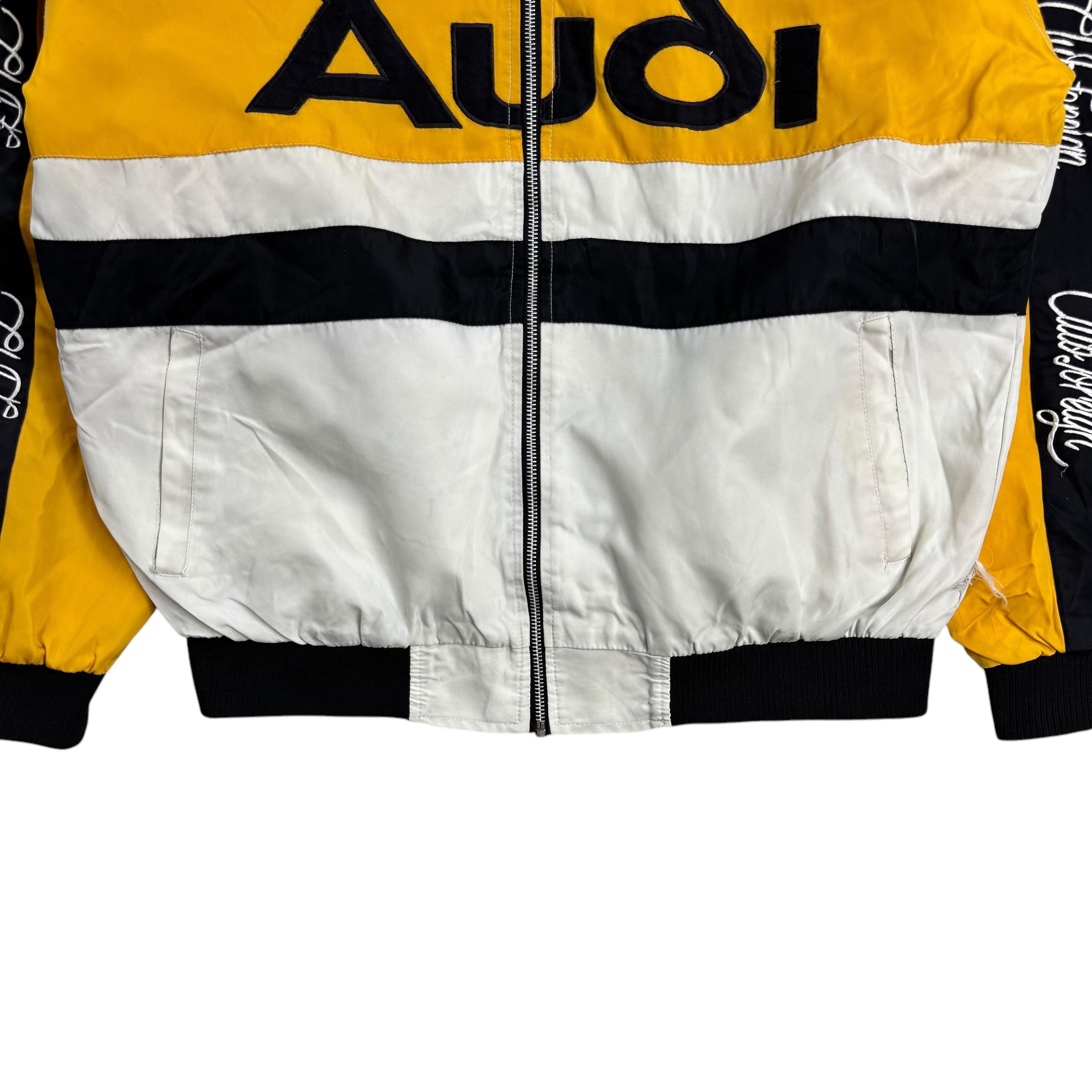 Vintage Club Foreign Audi Sports Bomber Jacket Tricolor