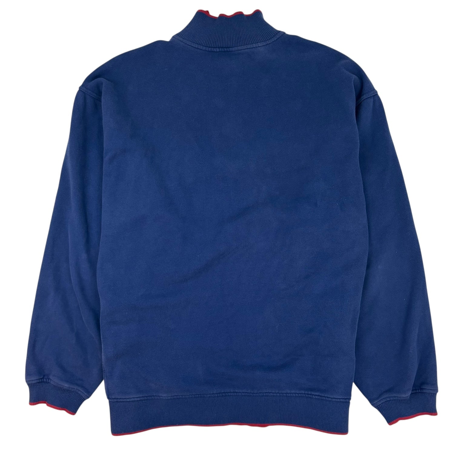 Vintage Nike Vancouver Canucks Quarter Zip Sweater Navy