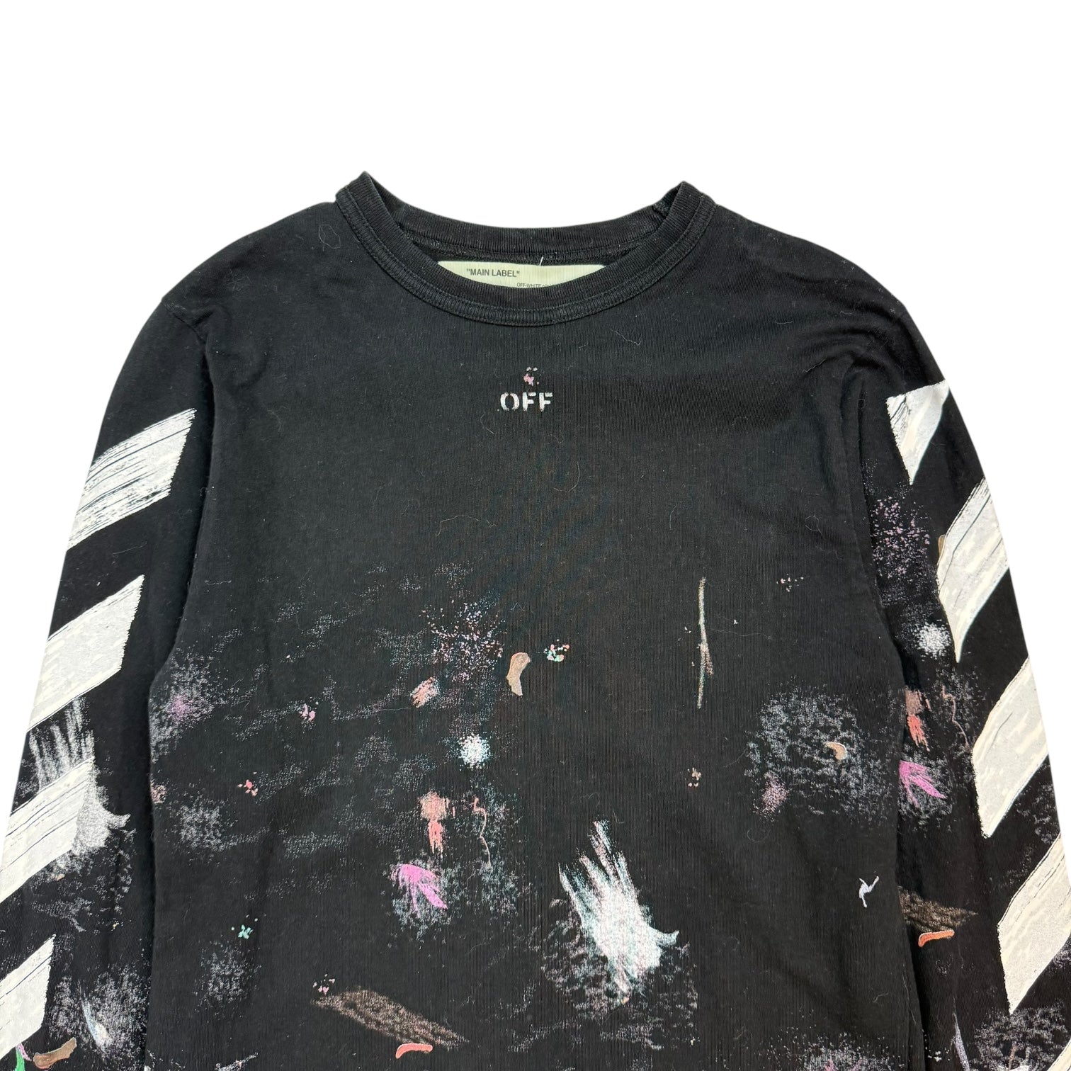 Off-White Galaxy Brushed L/S Tee Black