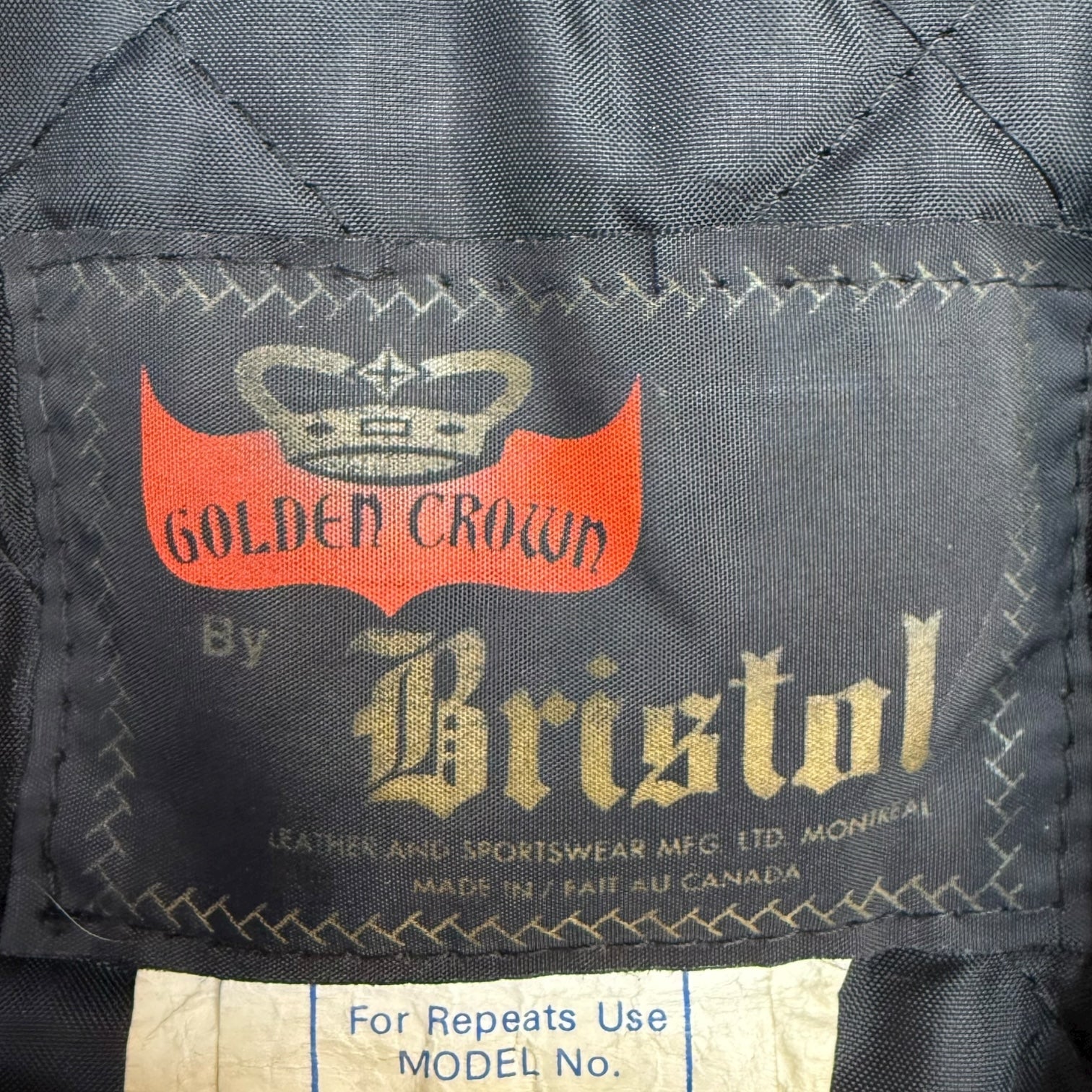 Vintage Bristol Leather Moto Jacket Black