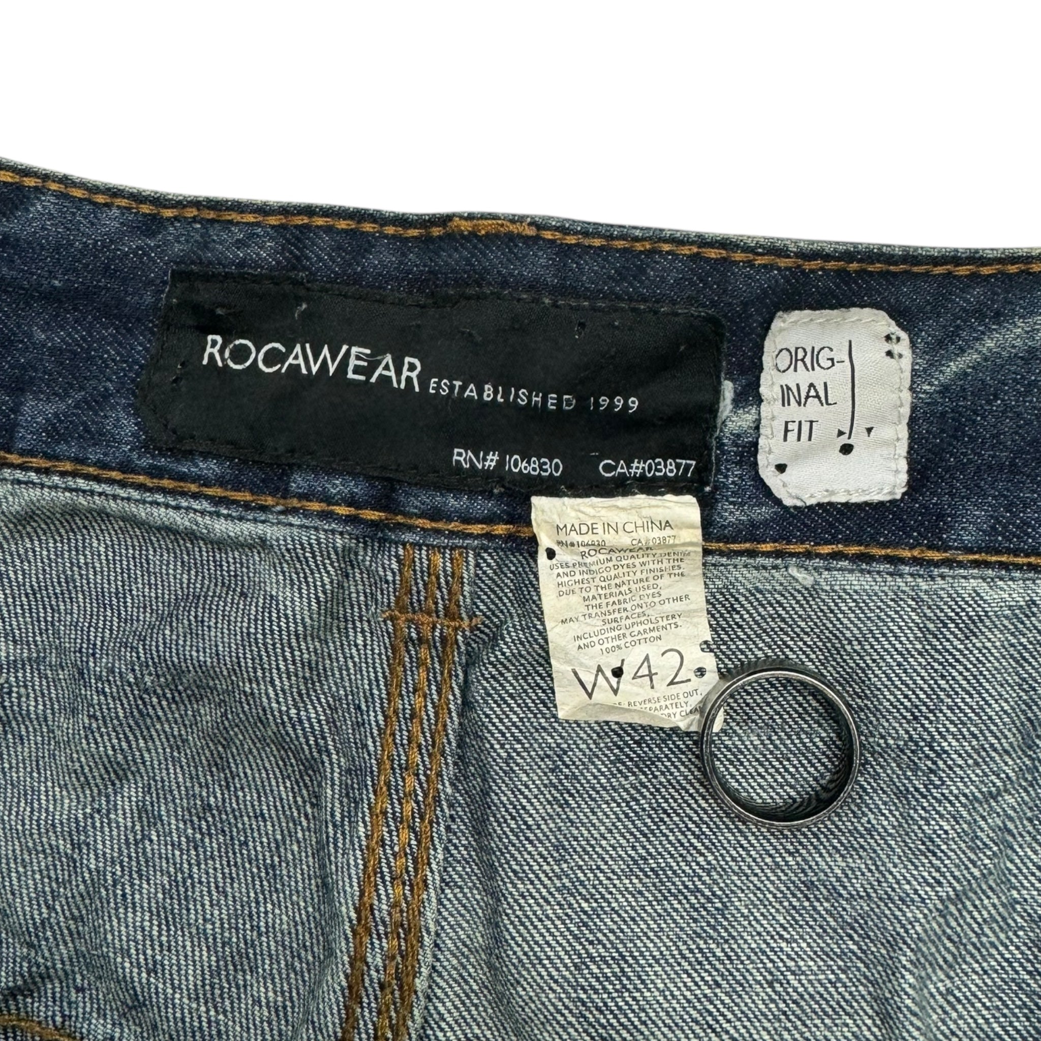 Y2K Rocawear Embroidered Denim Bottoms