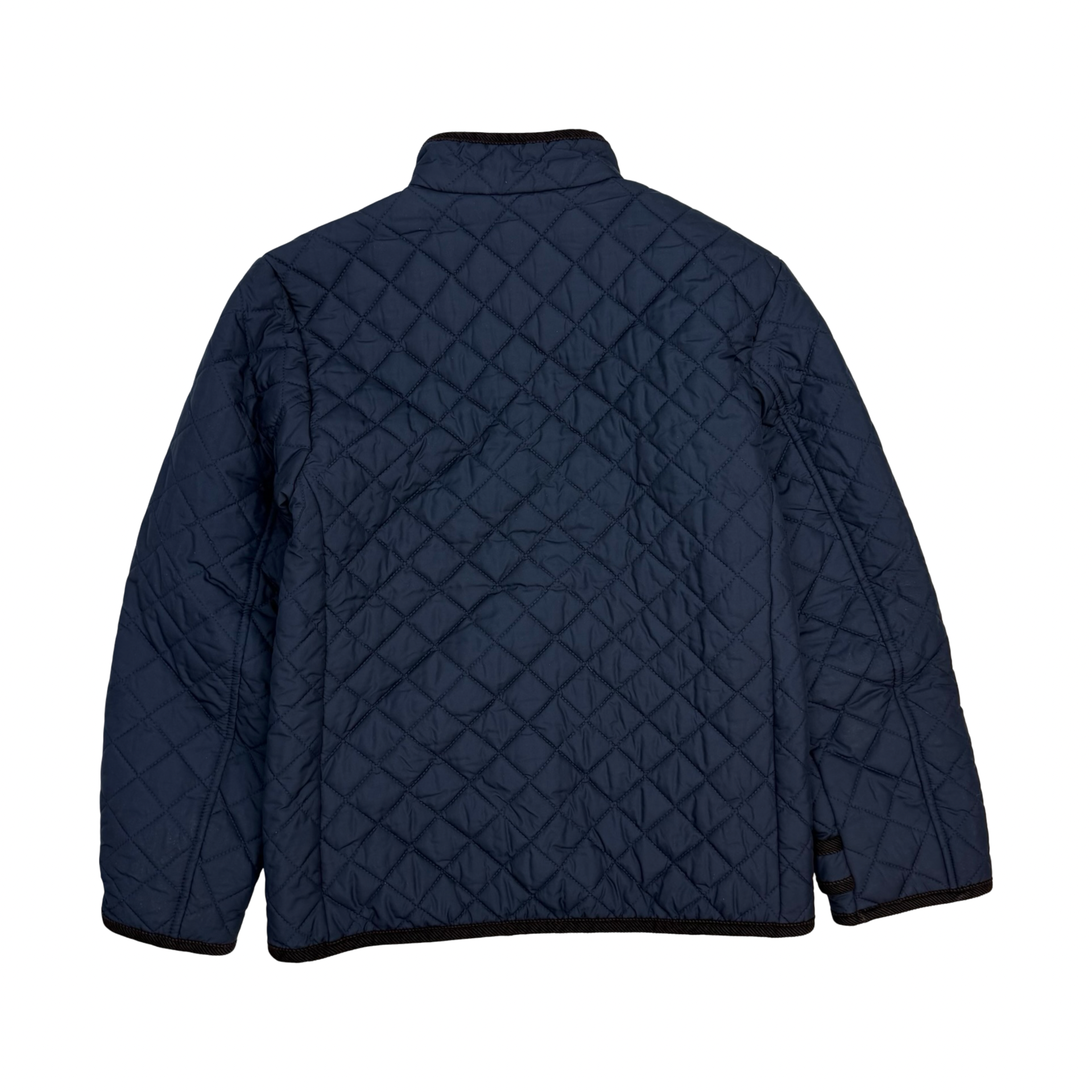 (W) Polo Ralph Lauren Quilted Zip Up Jacket Navy Blue