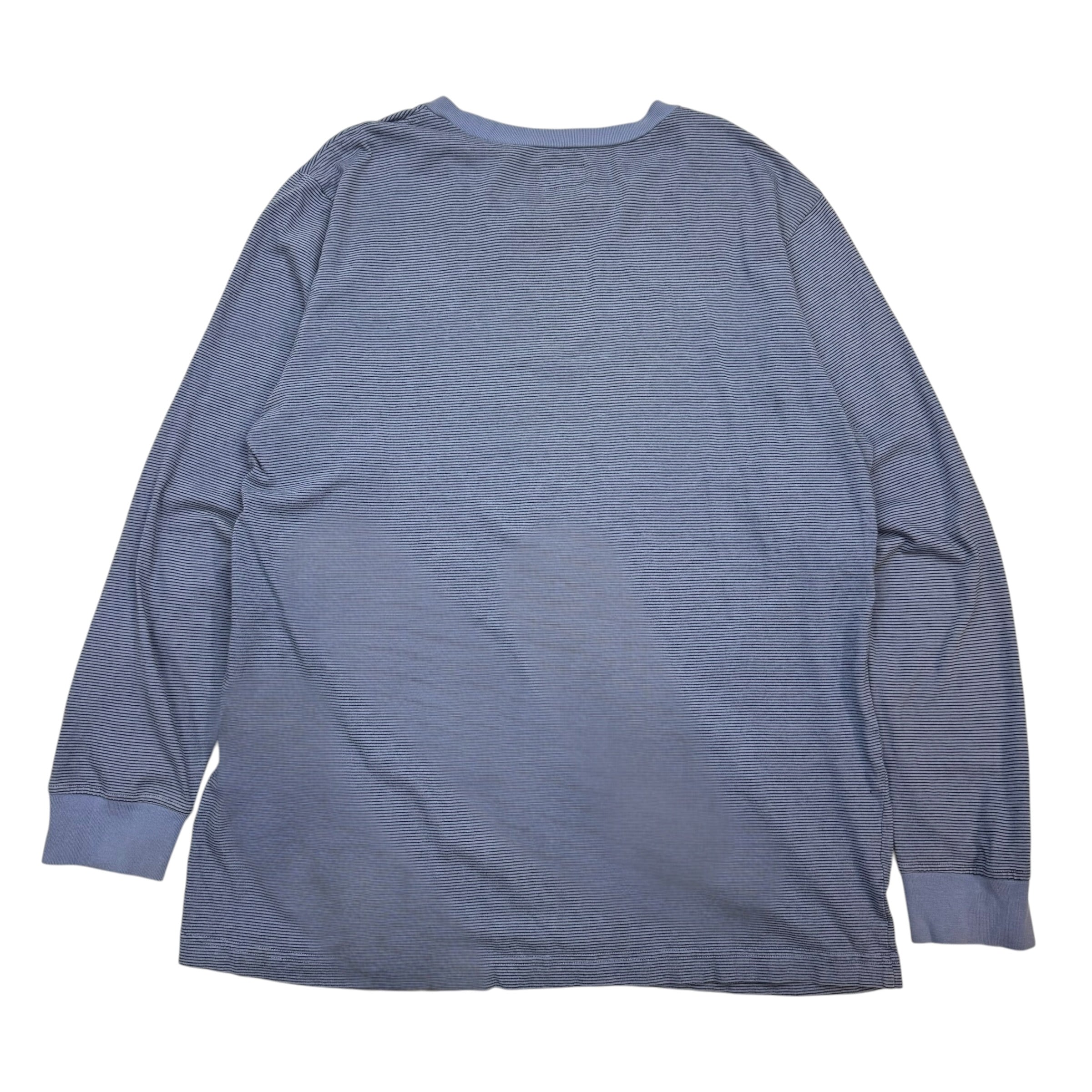 Supreme Striped L/S Tee Blue