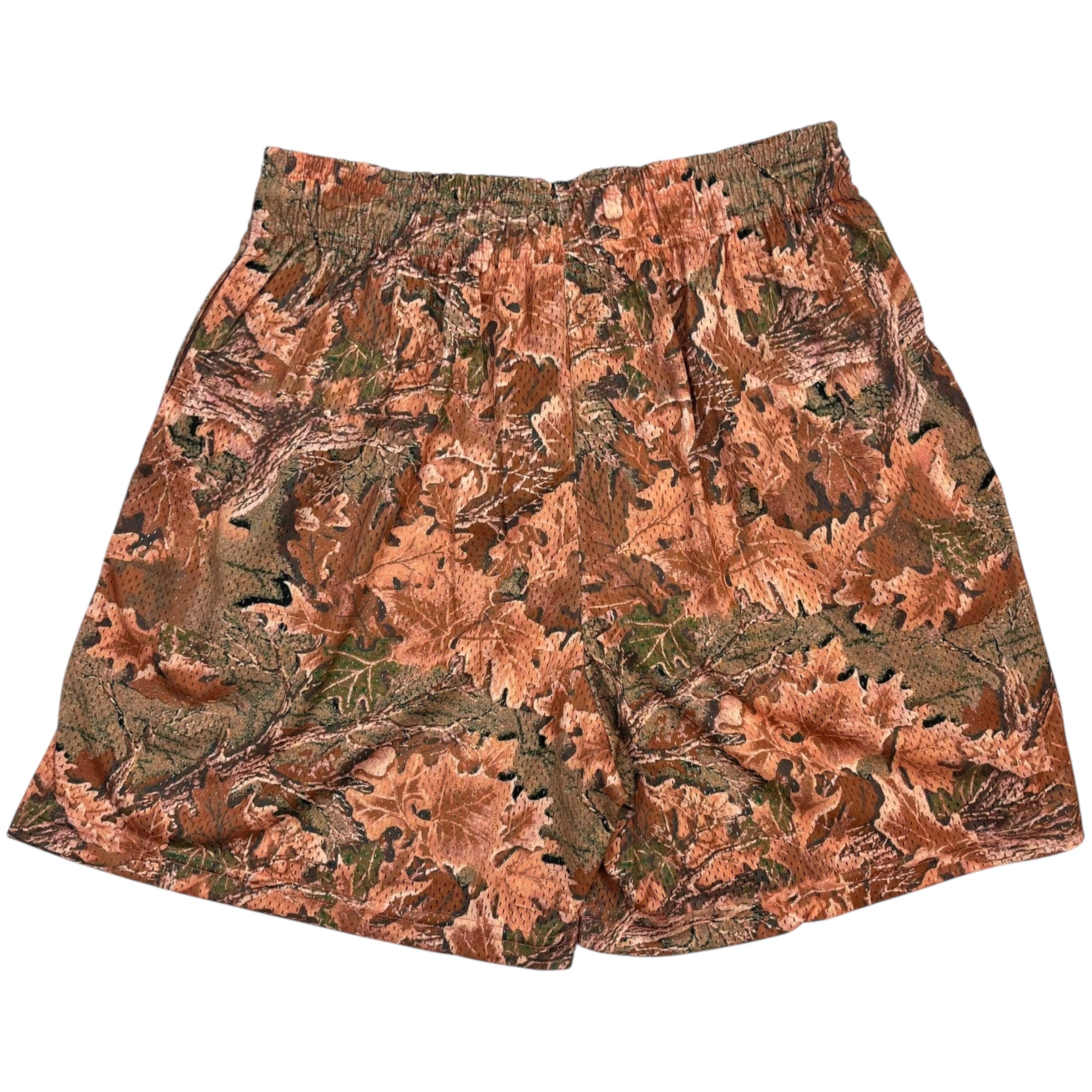 Eric Emanuel Leaf Camo Shorts Orange White