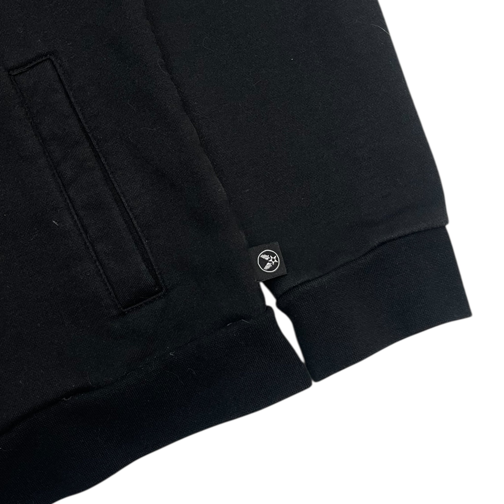 Vintage Y2K Avirex Hooded Zip Up Hoodie Black