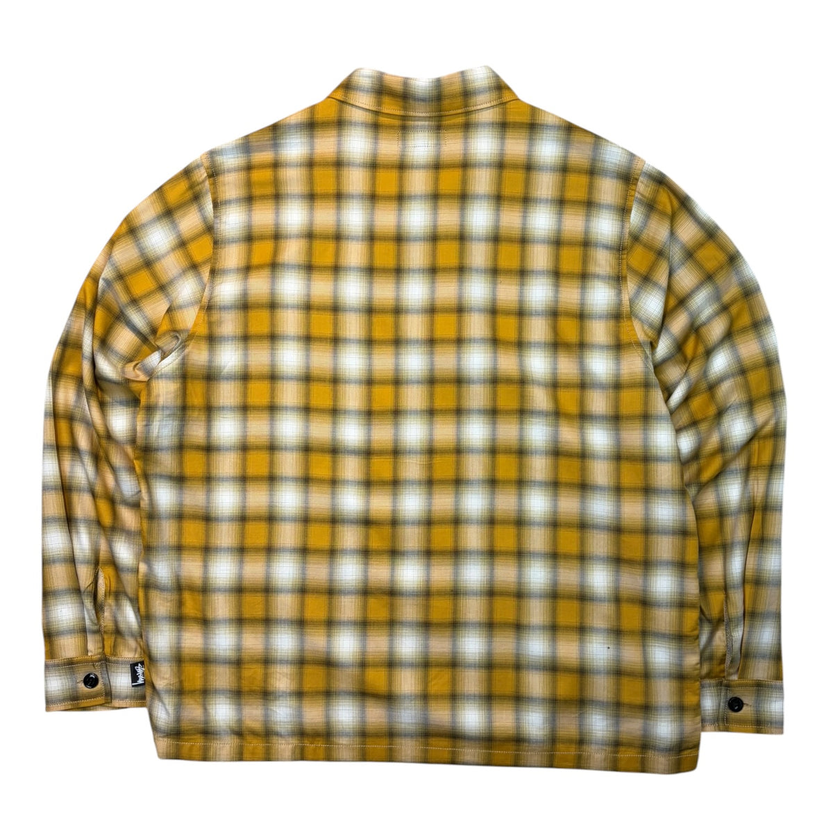 Stussy Eddie Plaid Zip Shirt Mustard