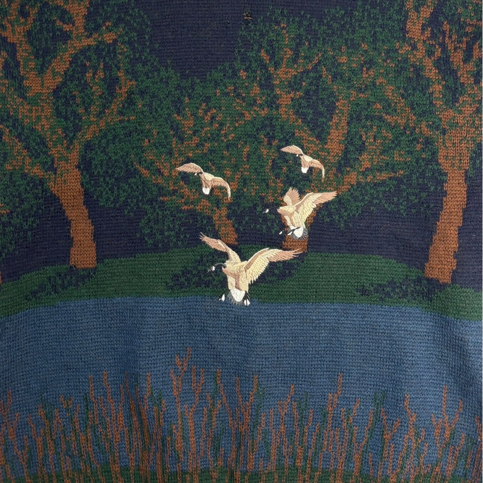 Vintage Pendleton Geese Knit Sweater