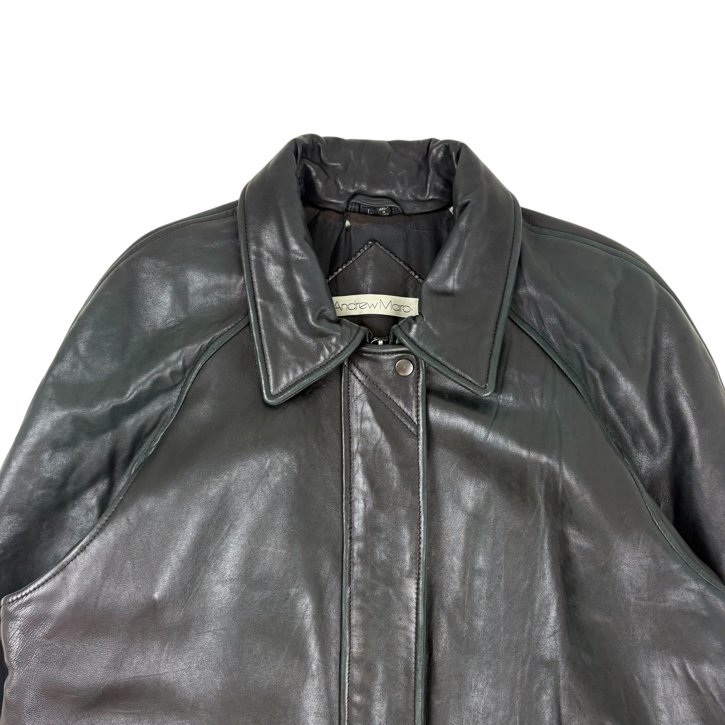 Vintage Andrew Marc Leather Jacket Black